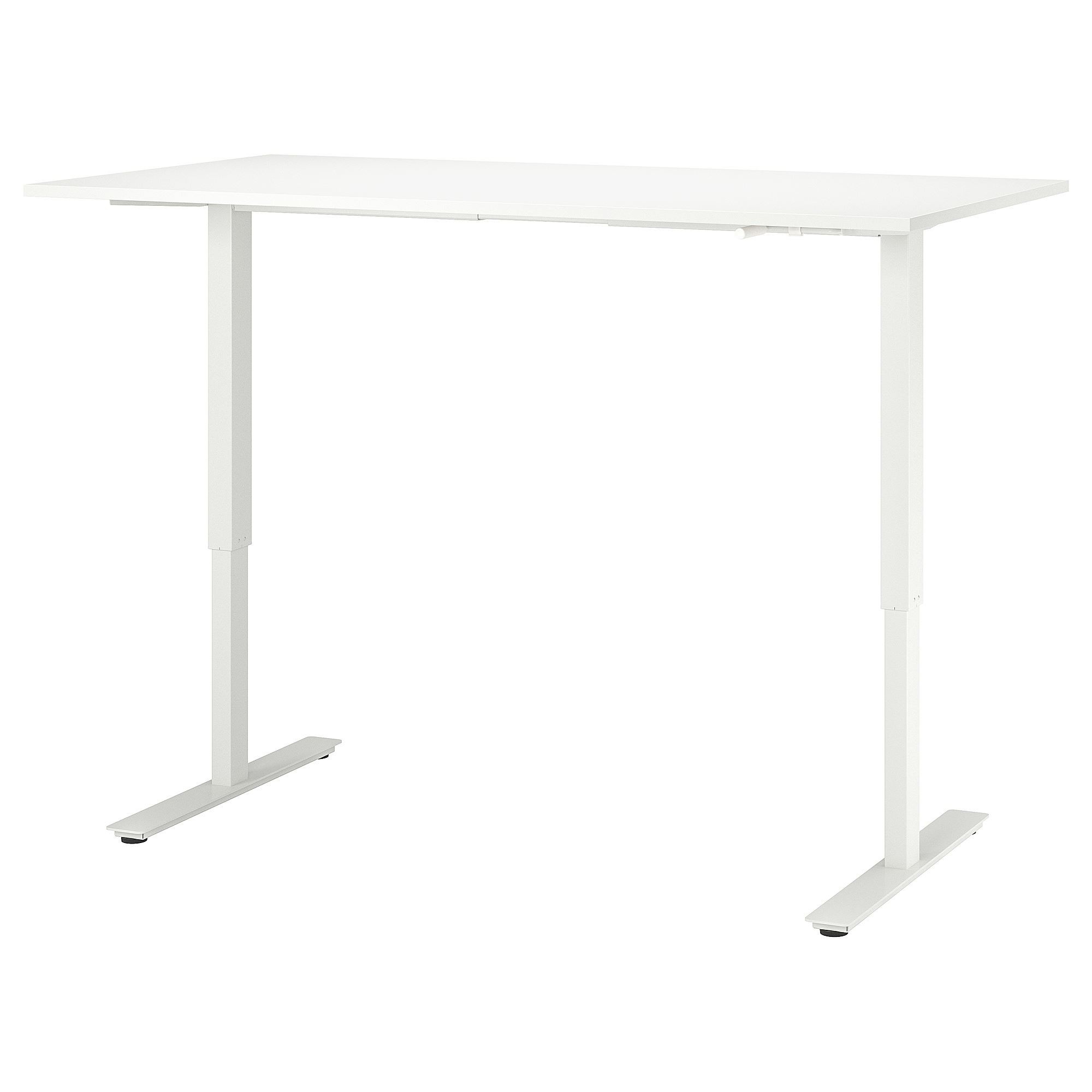 Yüksekliği ayarlanabilir masa alt iskeleti, beyaz, 120/160 cm