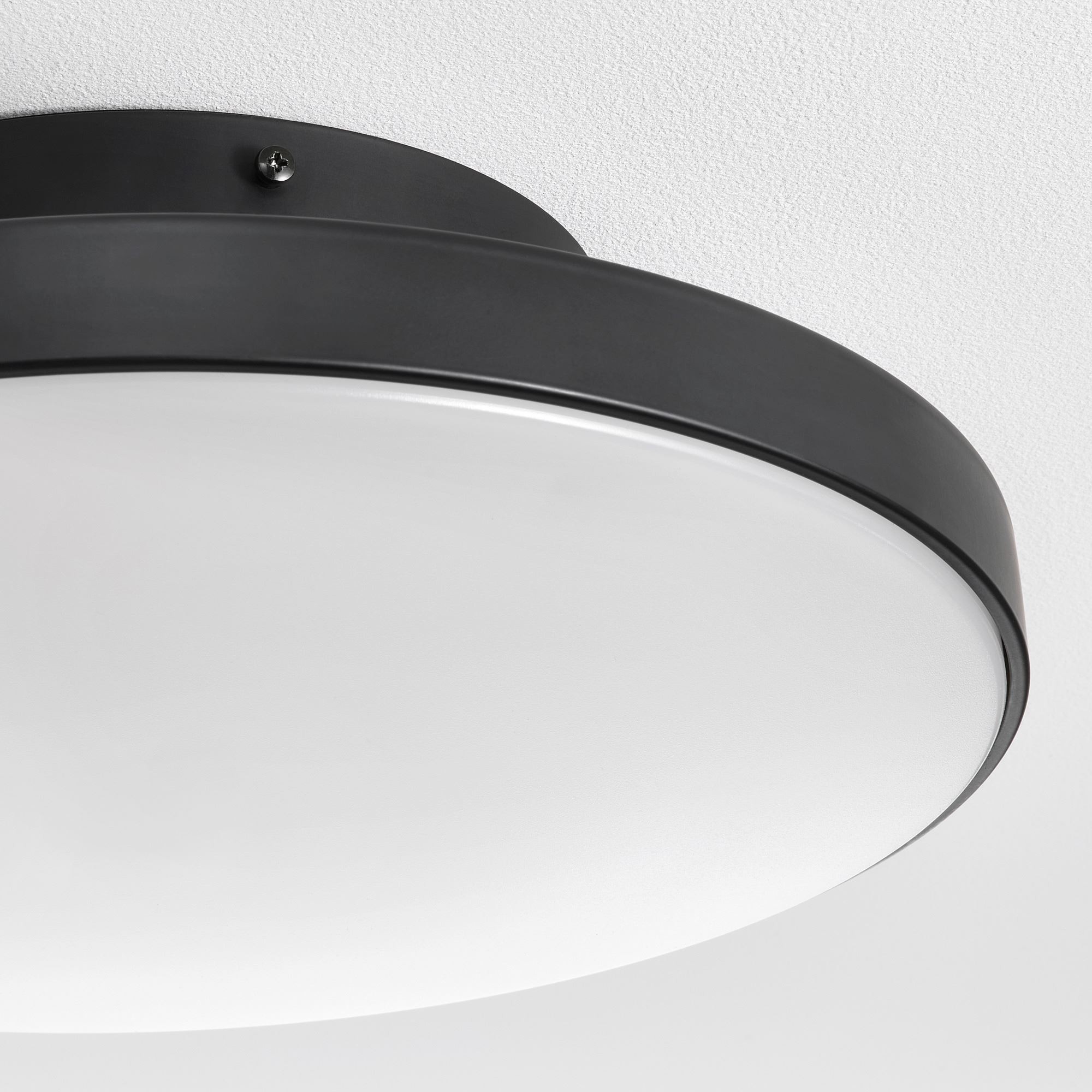 LED'li tavan lambası, mat siyah, 36 cm