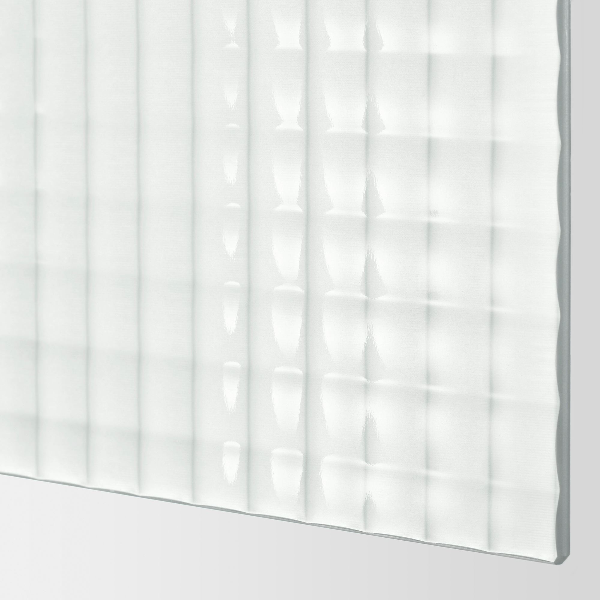 Sürgü kapak paneli, buzlu cam, 75x236 cm, ekose desenli