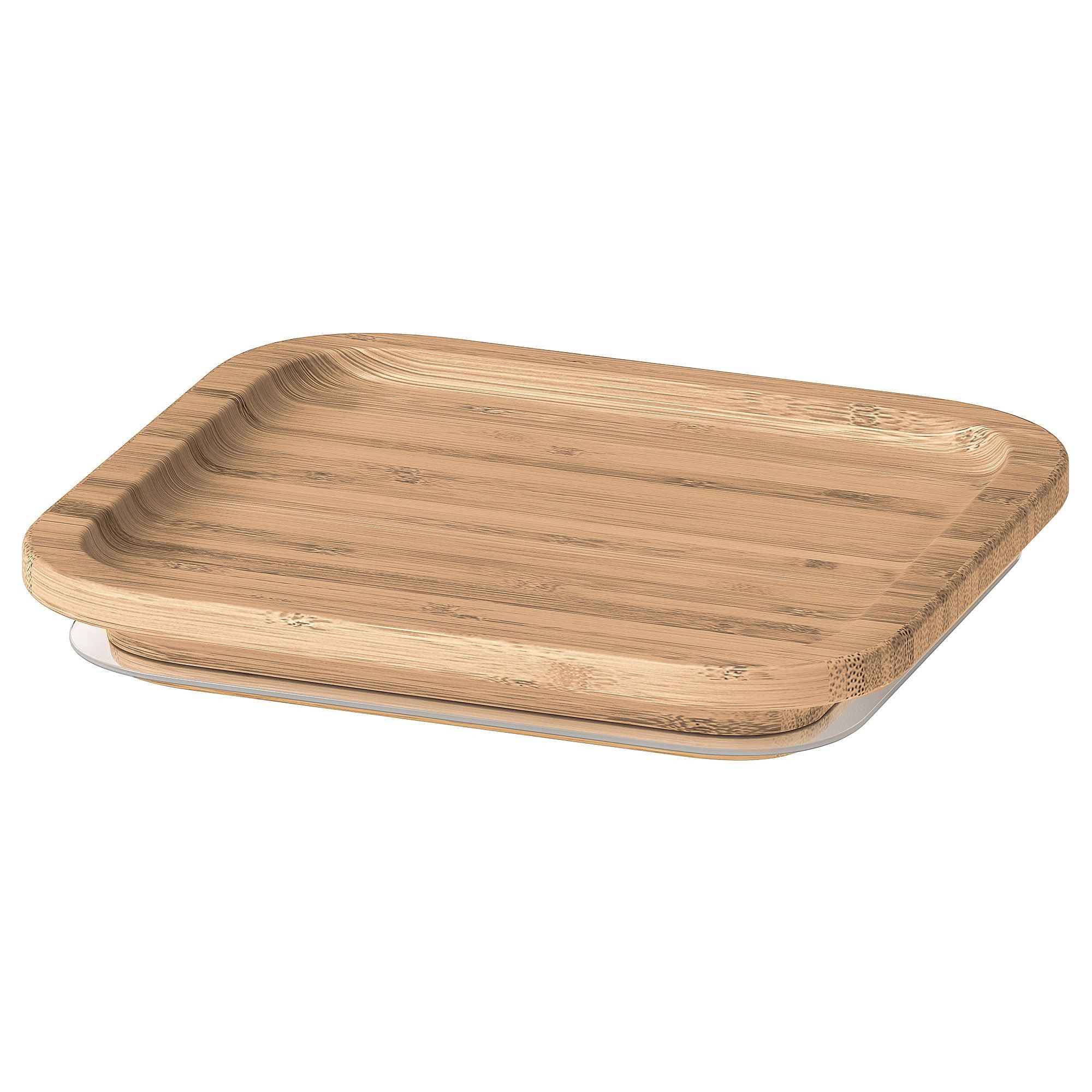 Saklama kabı kapağı, bambu, kare