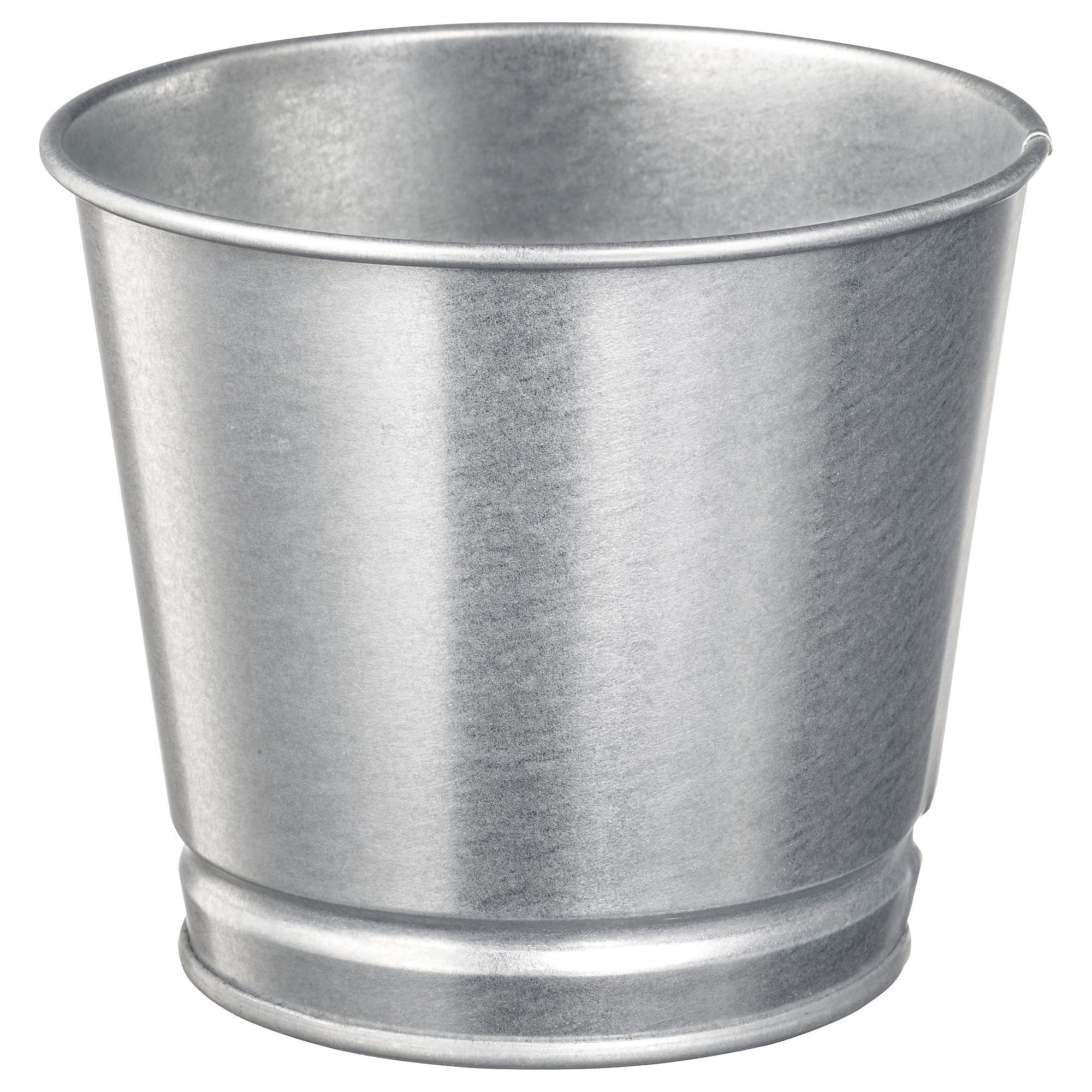 Çelik saksı, galvanizli, 9 cm