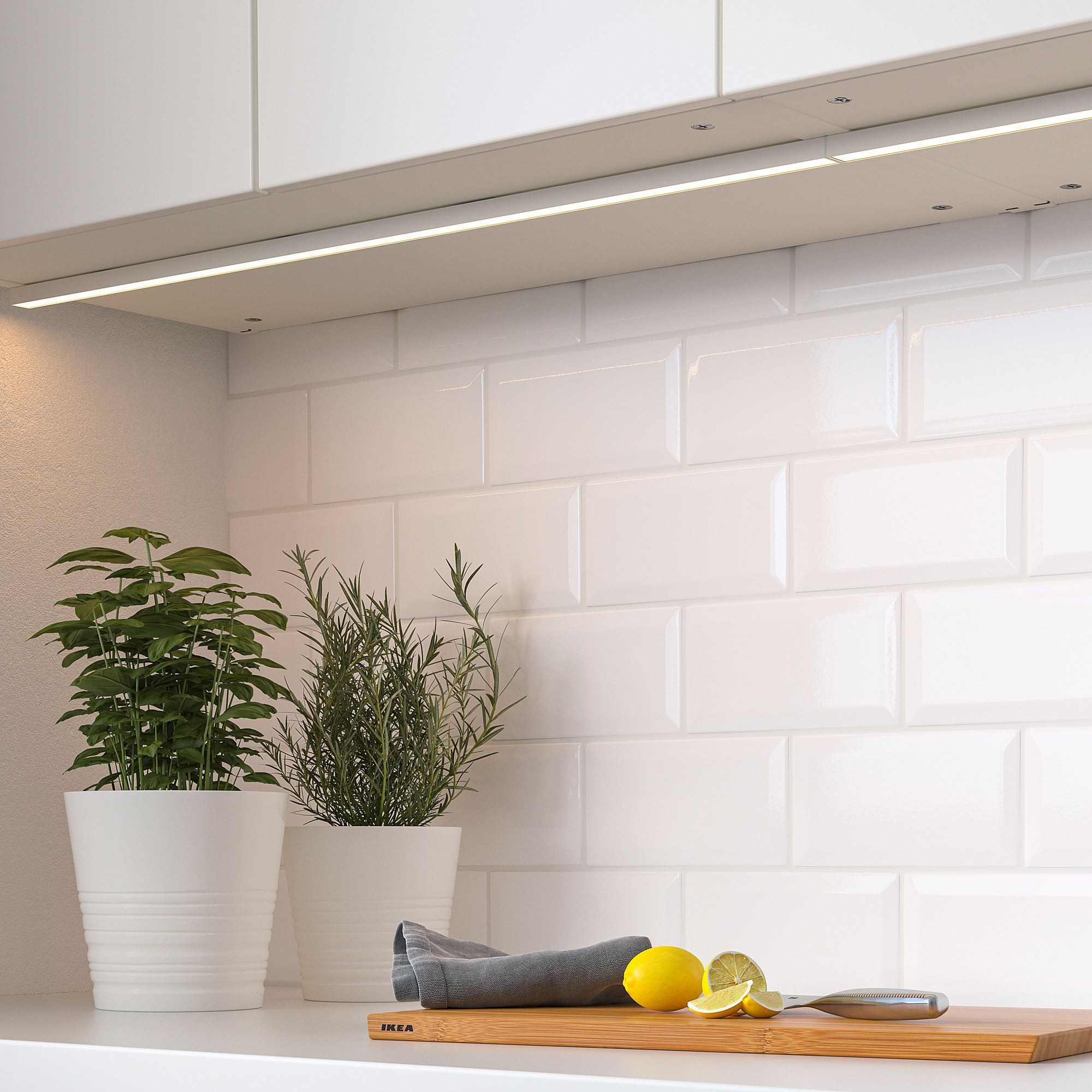 LED'li tezgah aydınlatma, beyaz, 80 cm