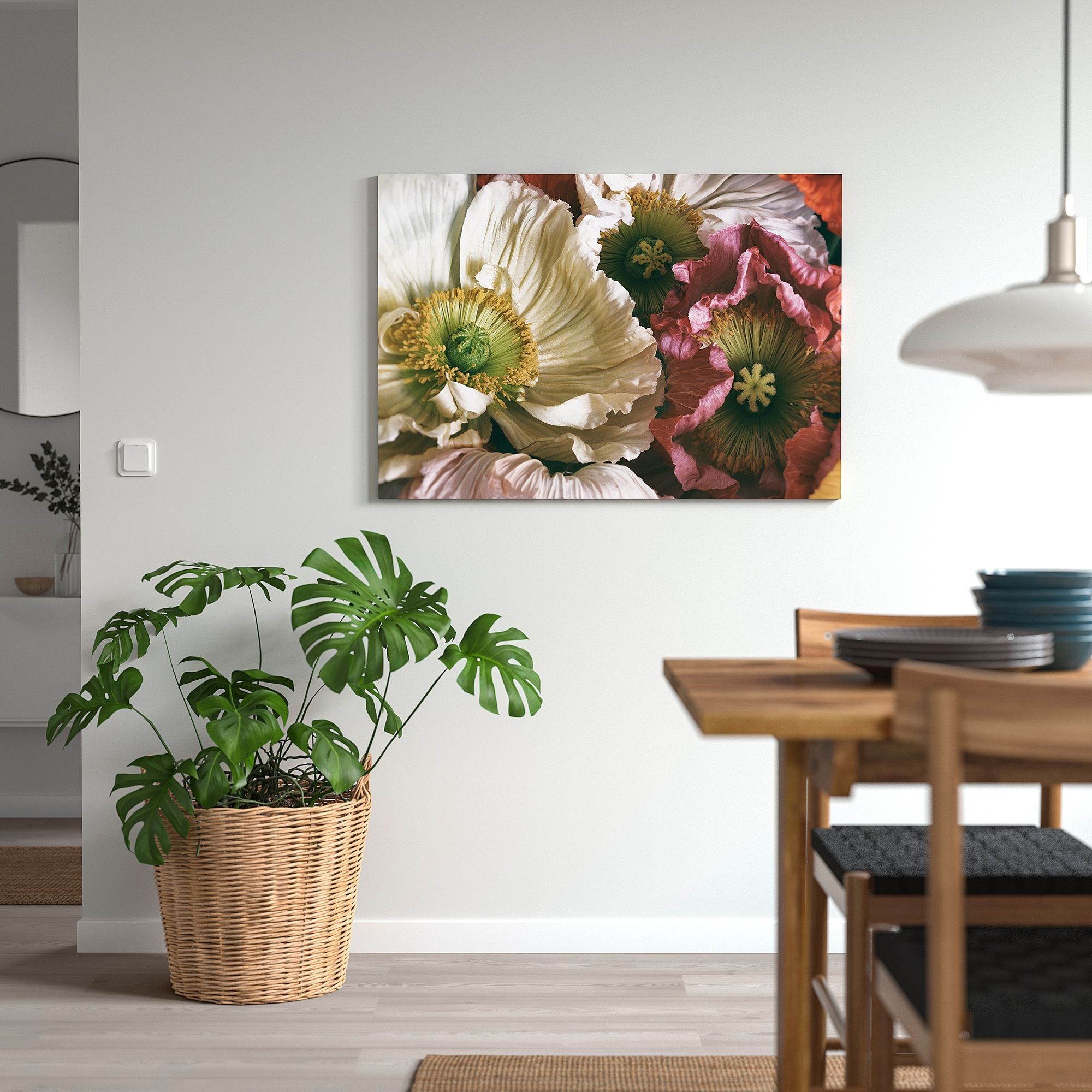 Resim, çok renkli, 100x70 cm, soluk zarafet