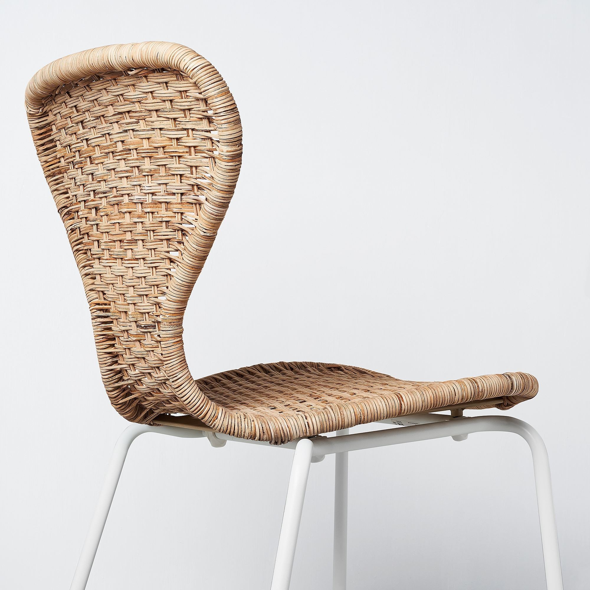 Sandalye, rattan-beyaz
