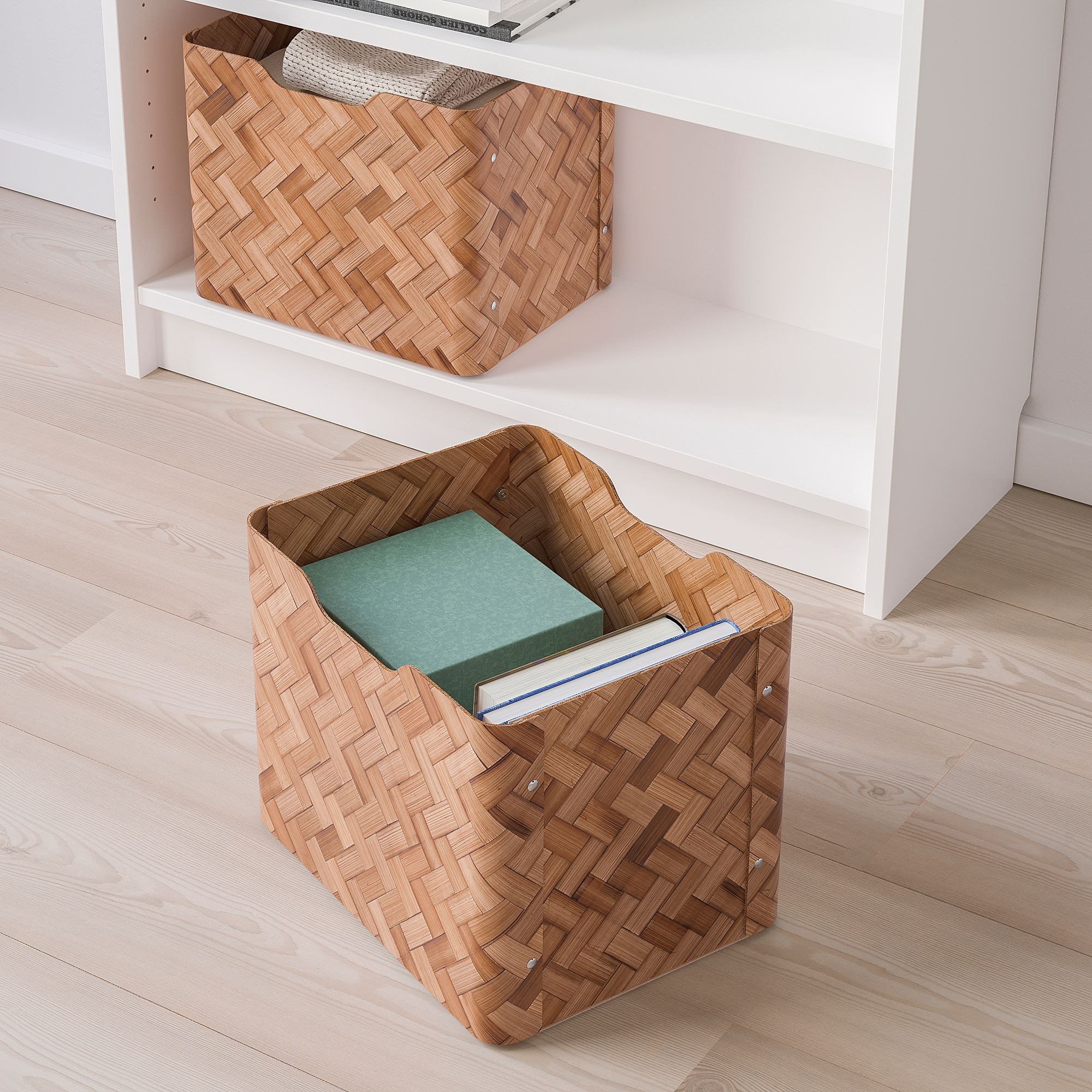 Kutu, bambu, 25x32x25 cm