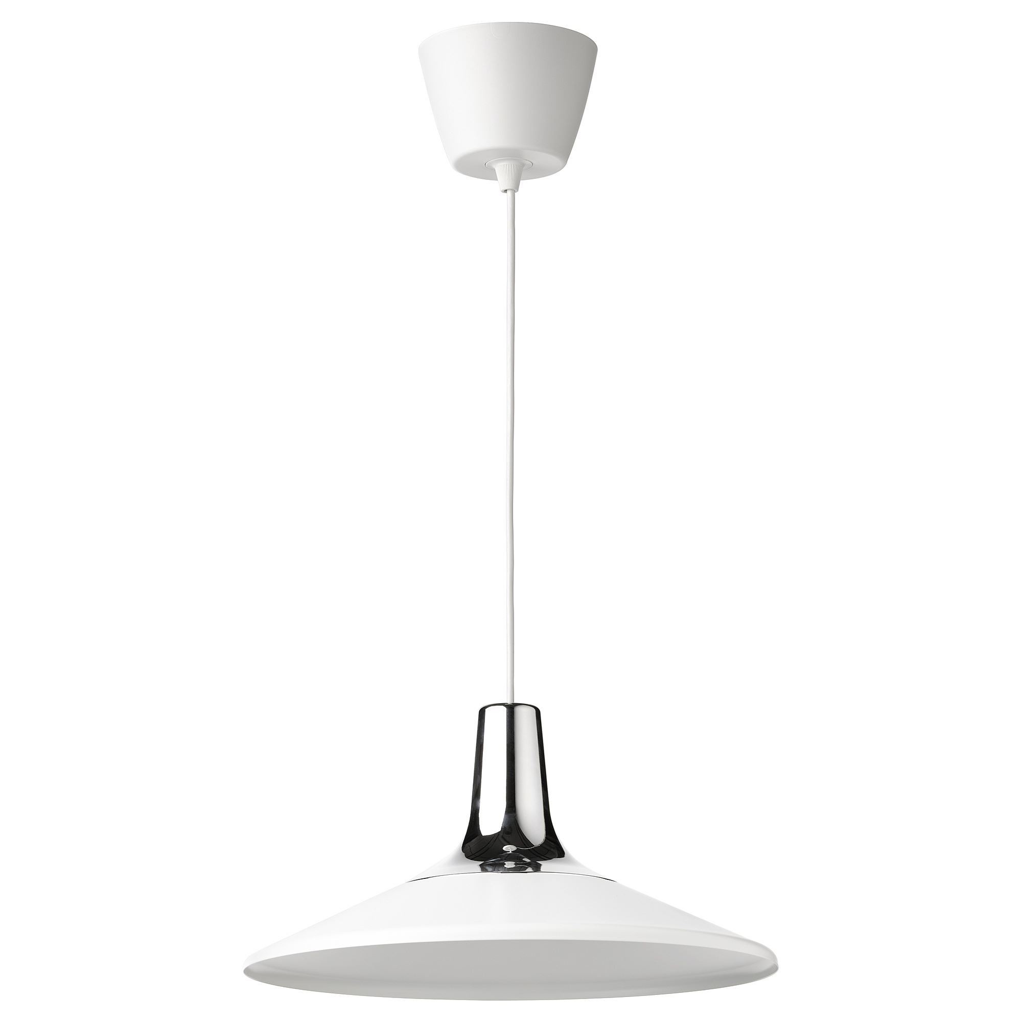 Sarkıt lamba, krom görünümlü-beyaz, 38 cm