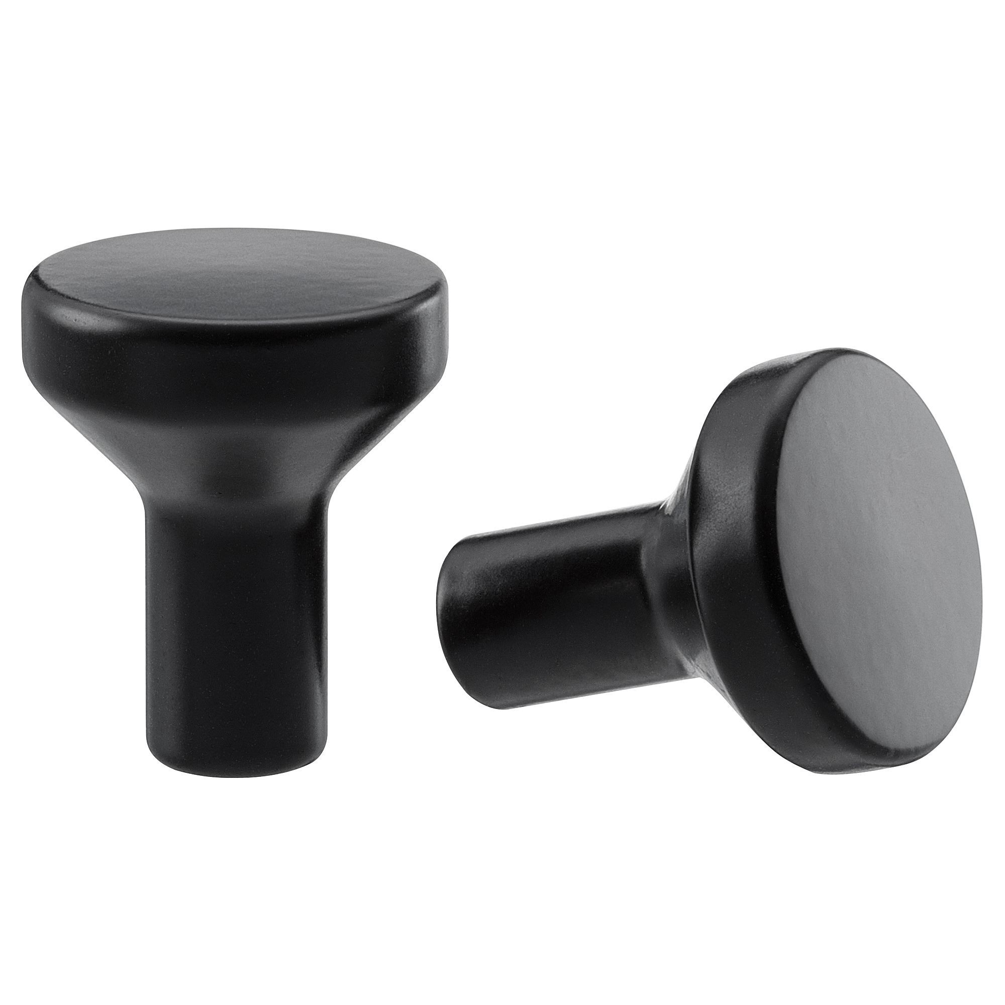 Topuz, siyah, 21 mm, 2 adet