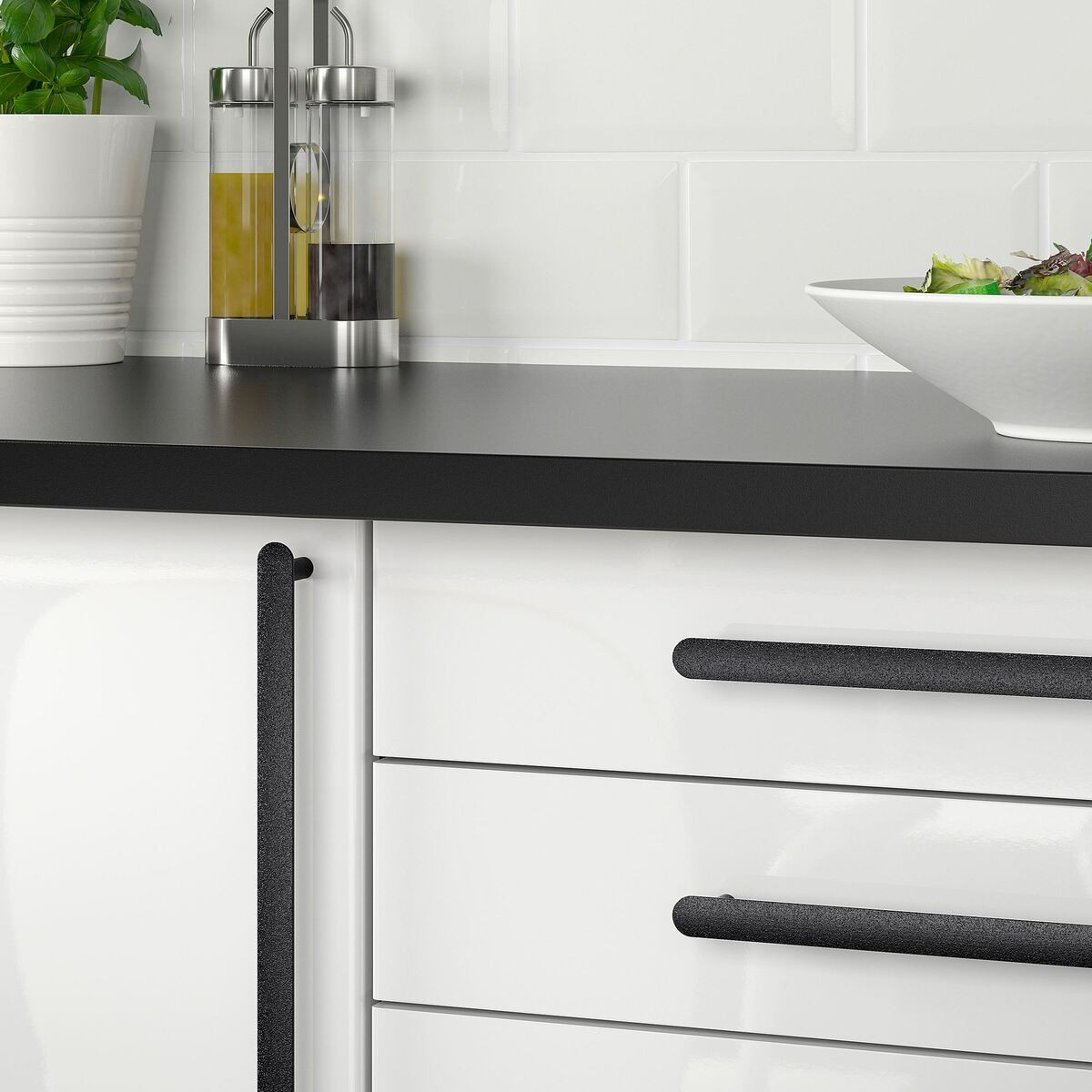 Kulp, siyah, 346 mm, 2 adet