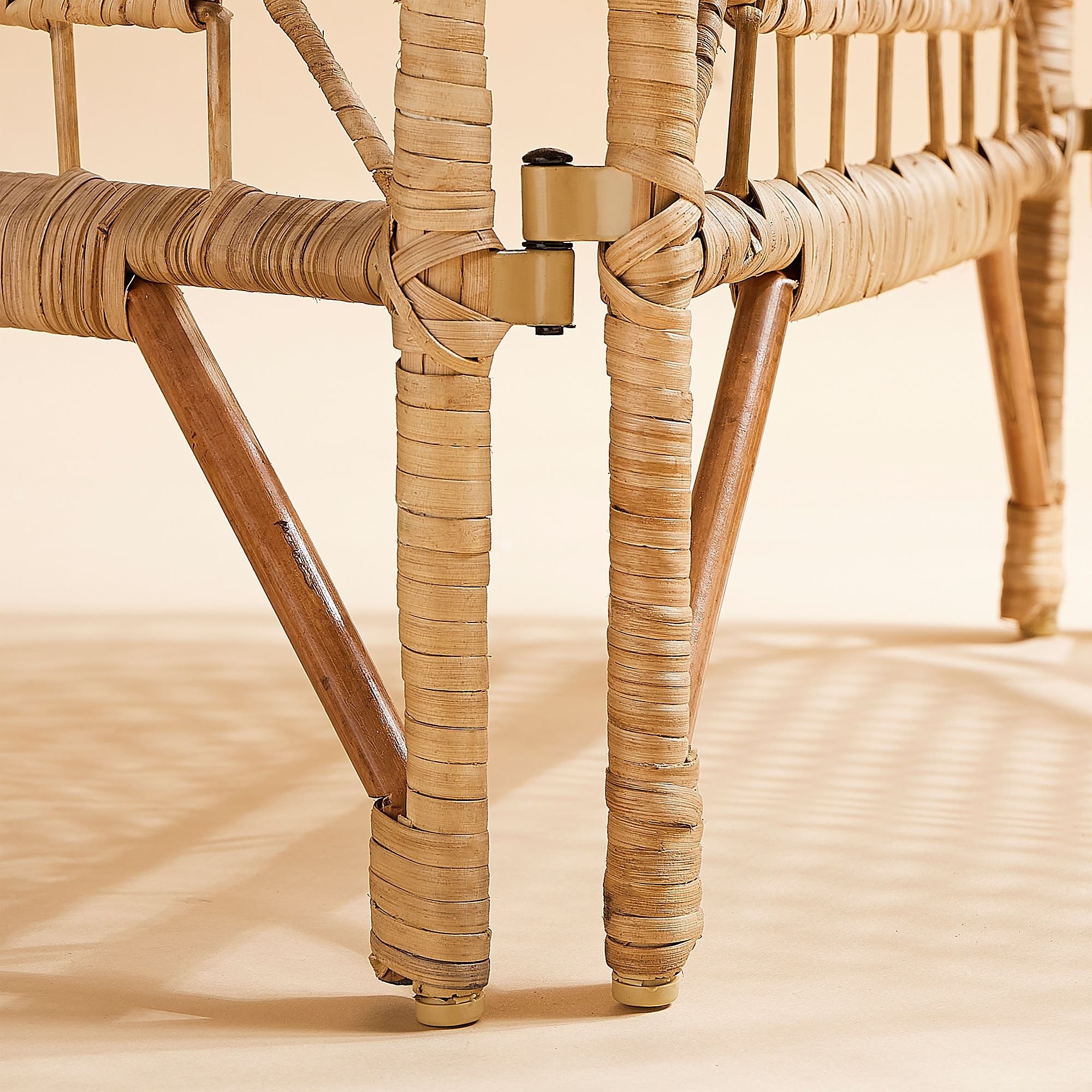 Paravan, rattan, 150x170 cm