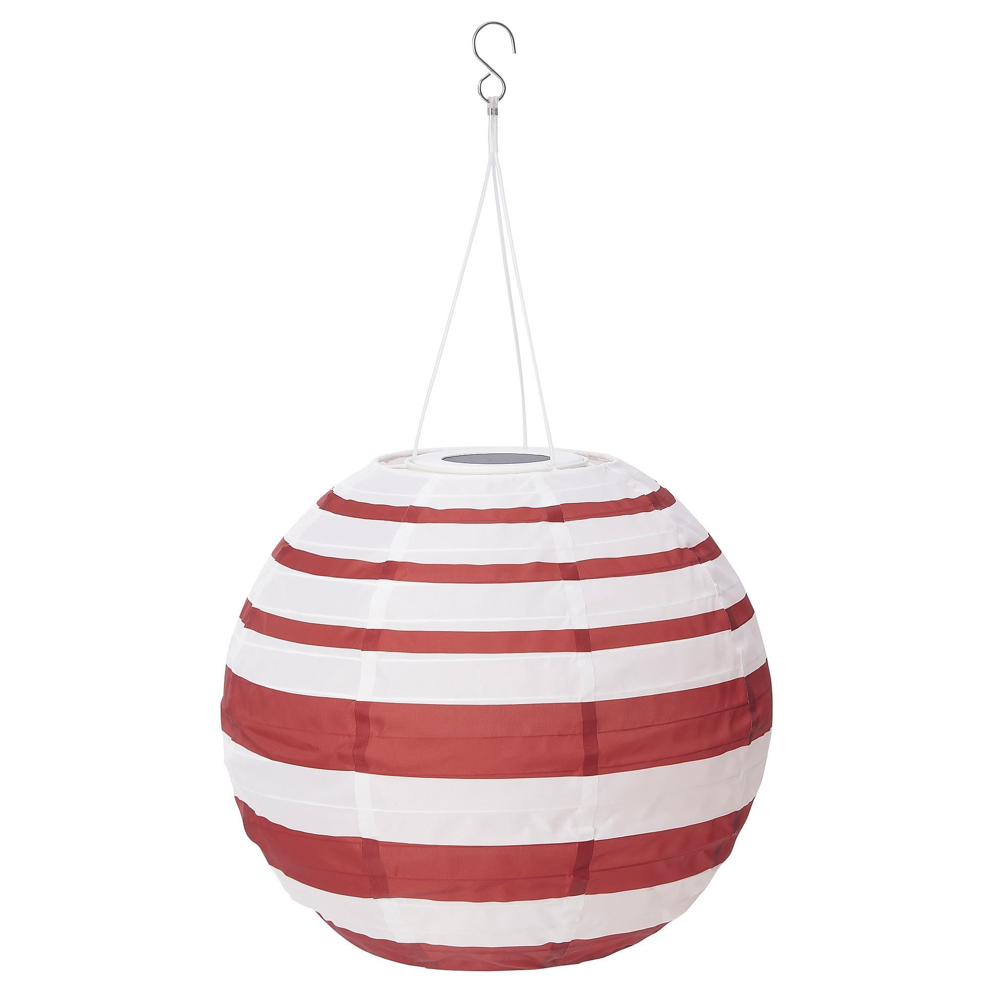 LED'li güneş enerjili aydınlatma, kırmızı-beyaz, 30 cm