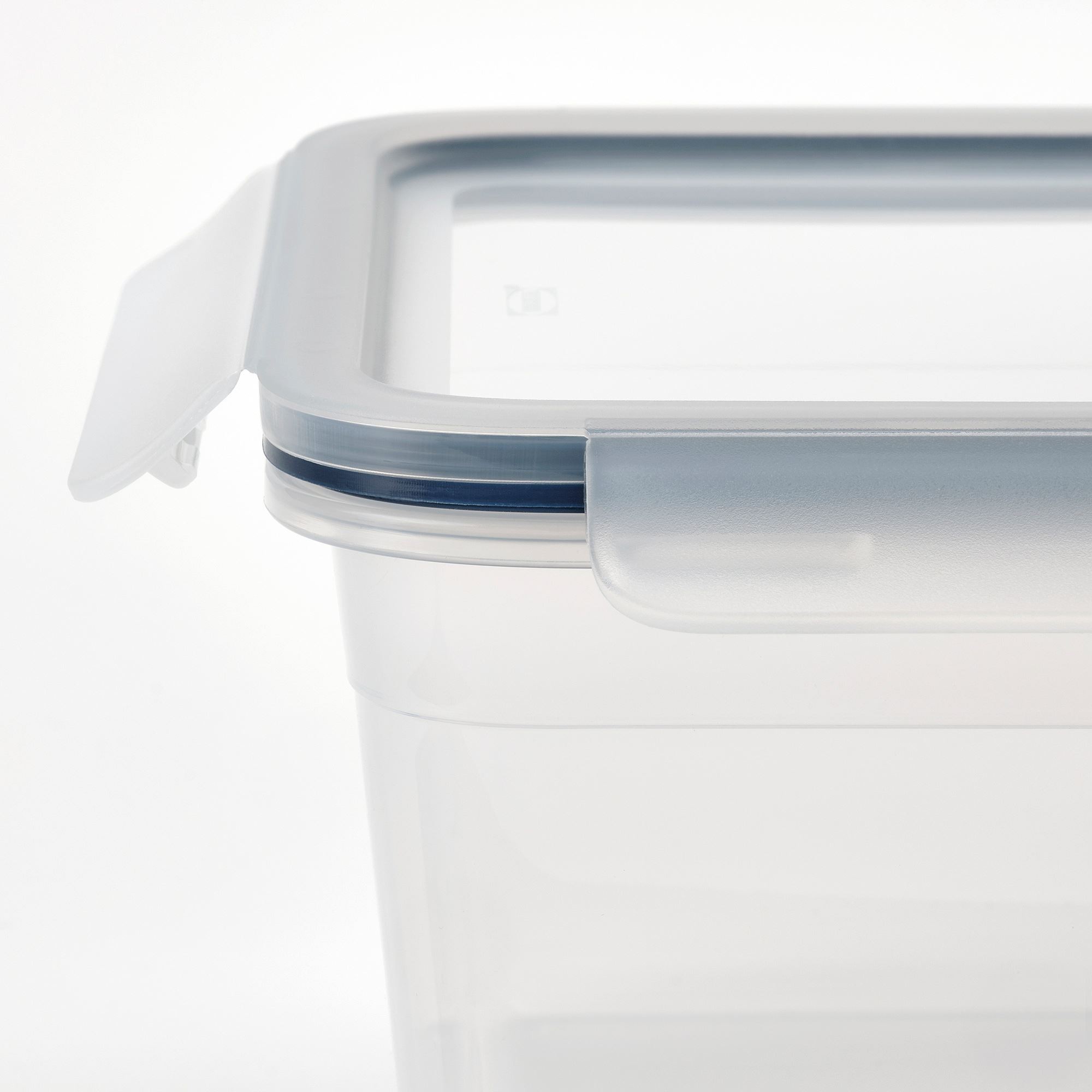 Kapaklı plastik saklama kabı, plastik, 5,2 lt, dikdörtgen