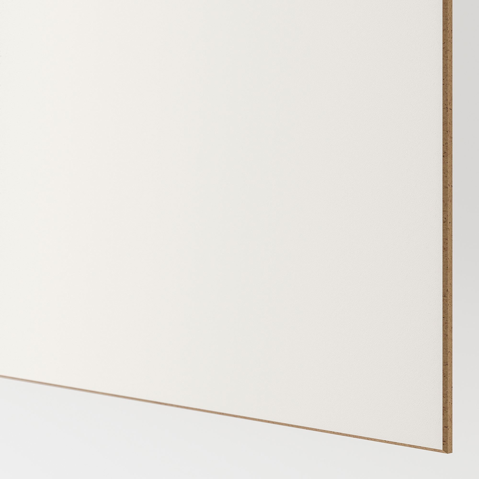 Sürgü kapak, beyaz meşe görünümlü-şeffaf cam, 150x236 cm