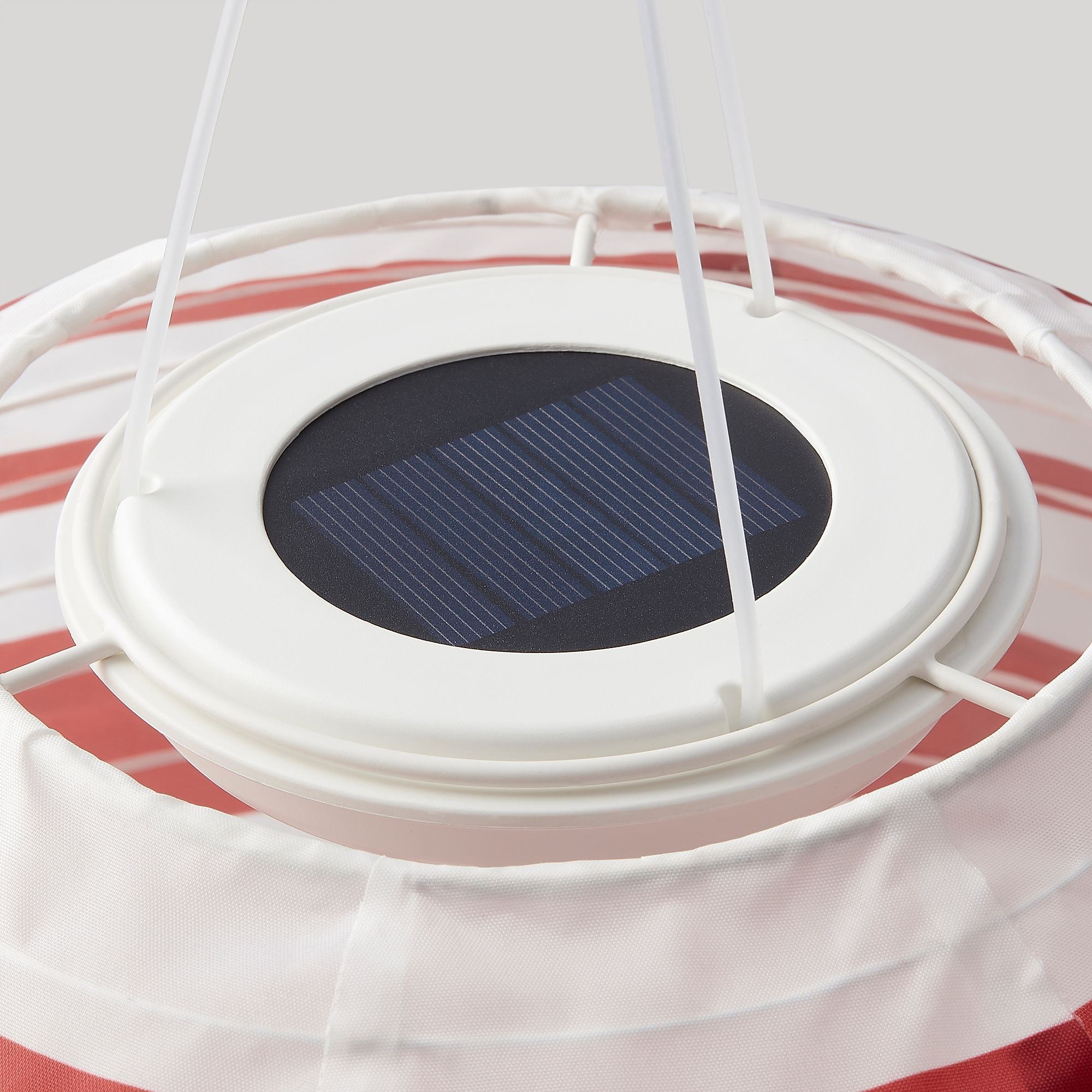 LED'li güneş enerjili aydınlatma, kırmızı-beyaz, 30 cm