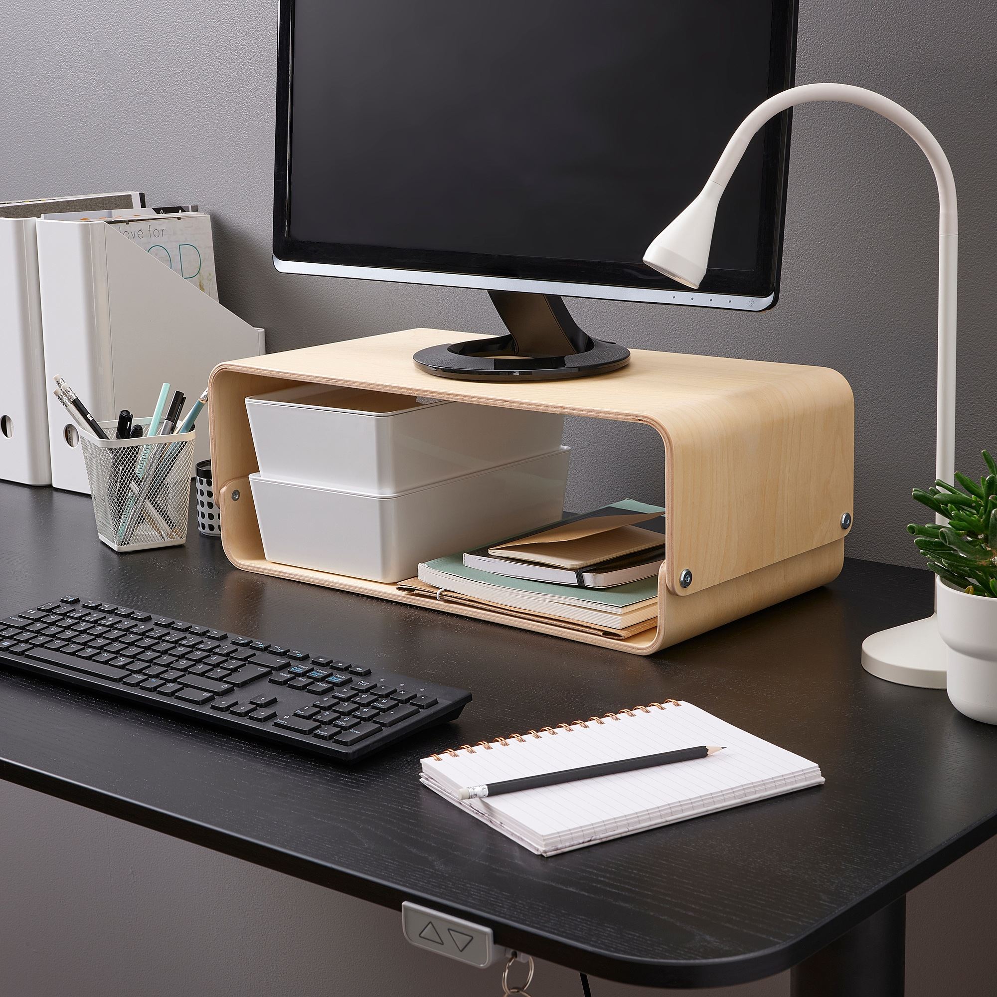 Monitör yükseltici, huş, 52x26 cm