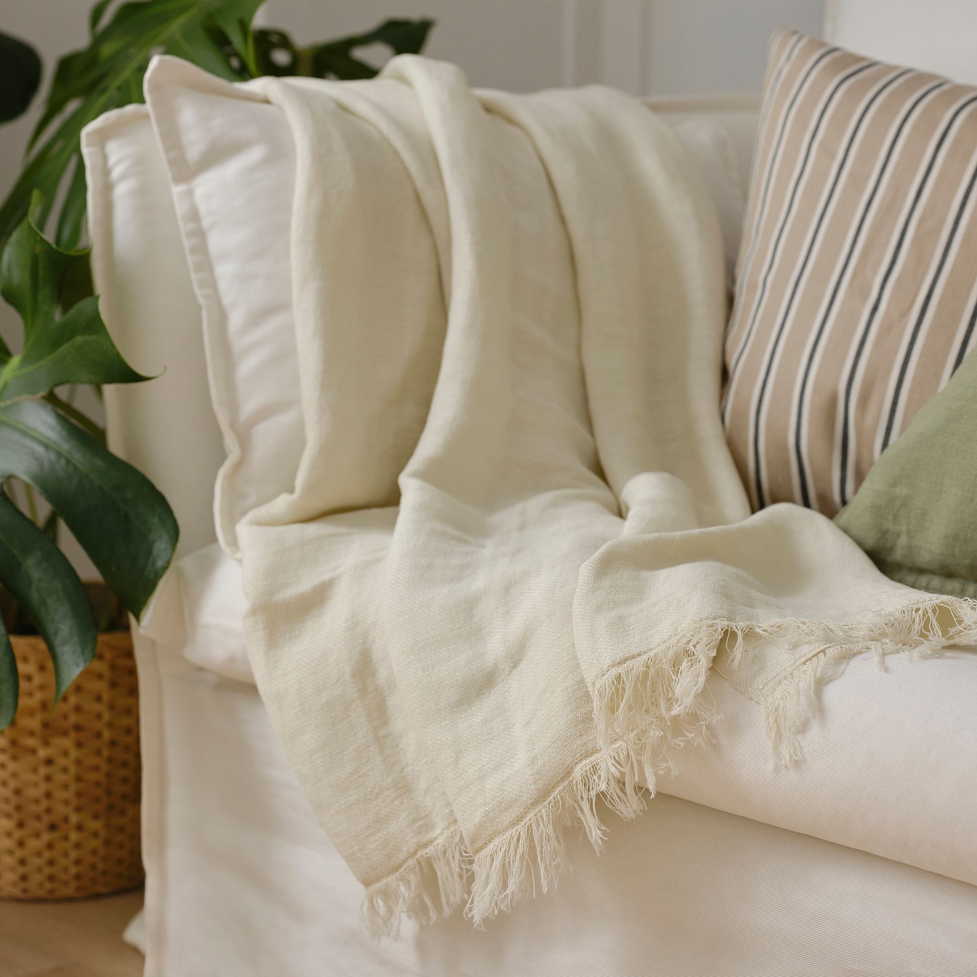 Örtü, beyaz, 130x170 cm