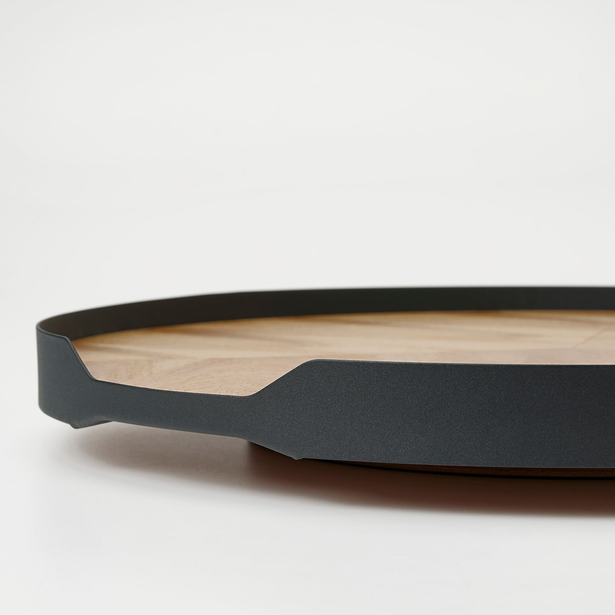 Dönen tabla, akasya kaplama, 42 cm