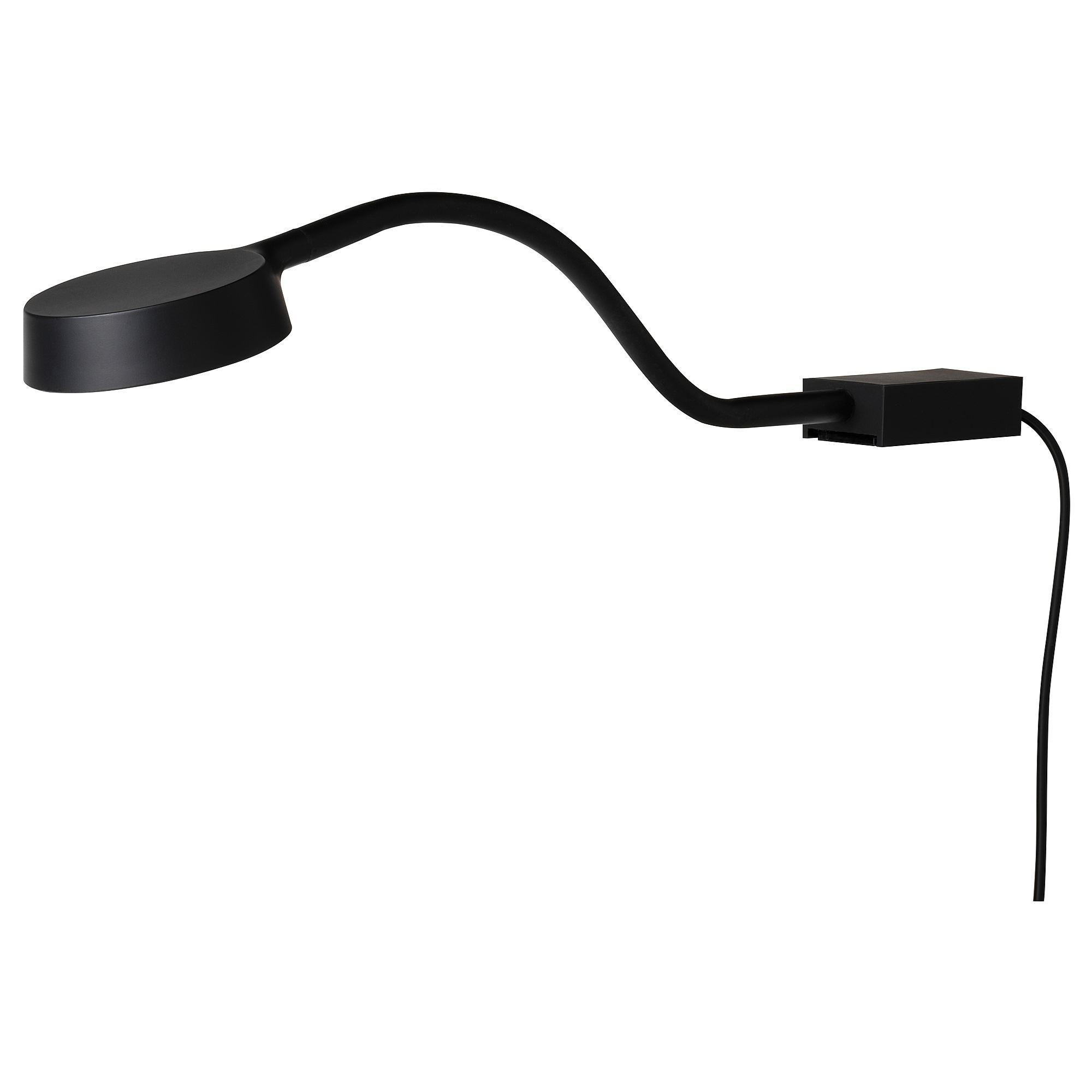 LED'li dolap aydınlatması, siyah, 120 lm
