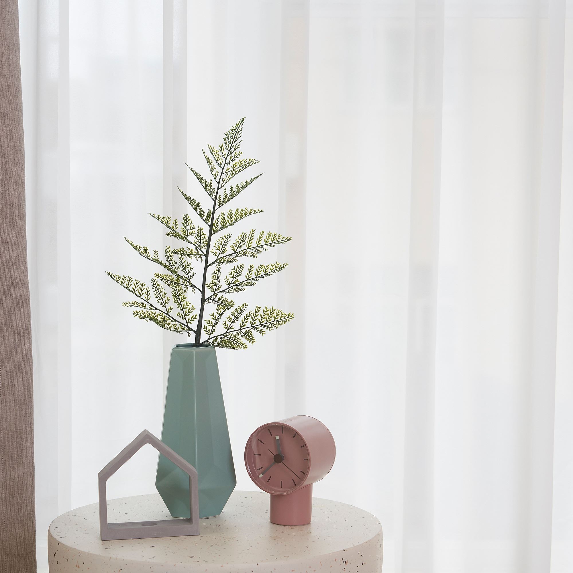 Yapay çiçek, yeşil, 53 cm, eğriltiotu