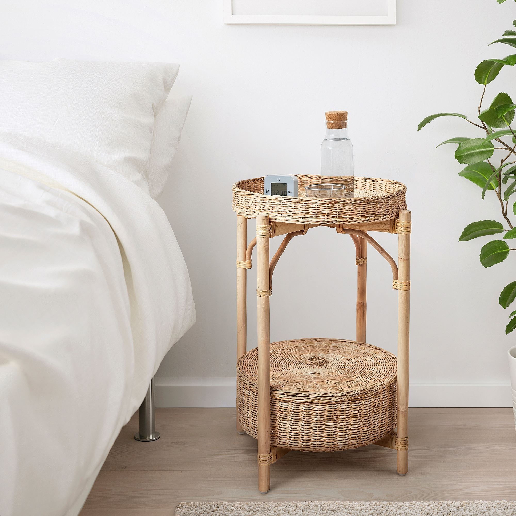 Komodin, rattan, 52 cm