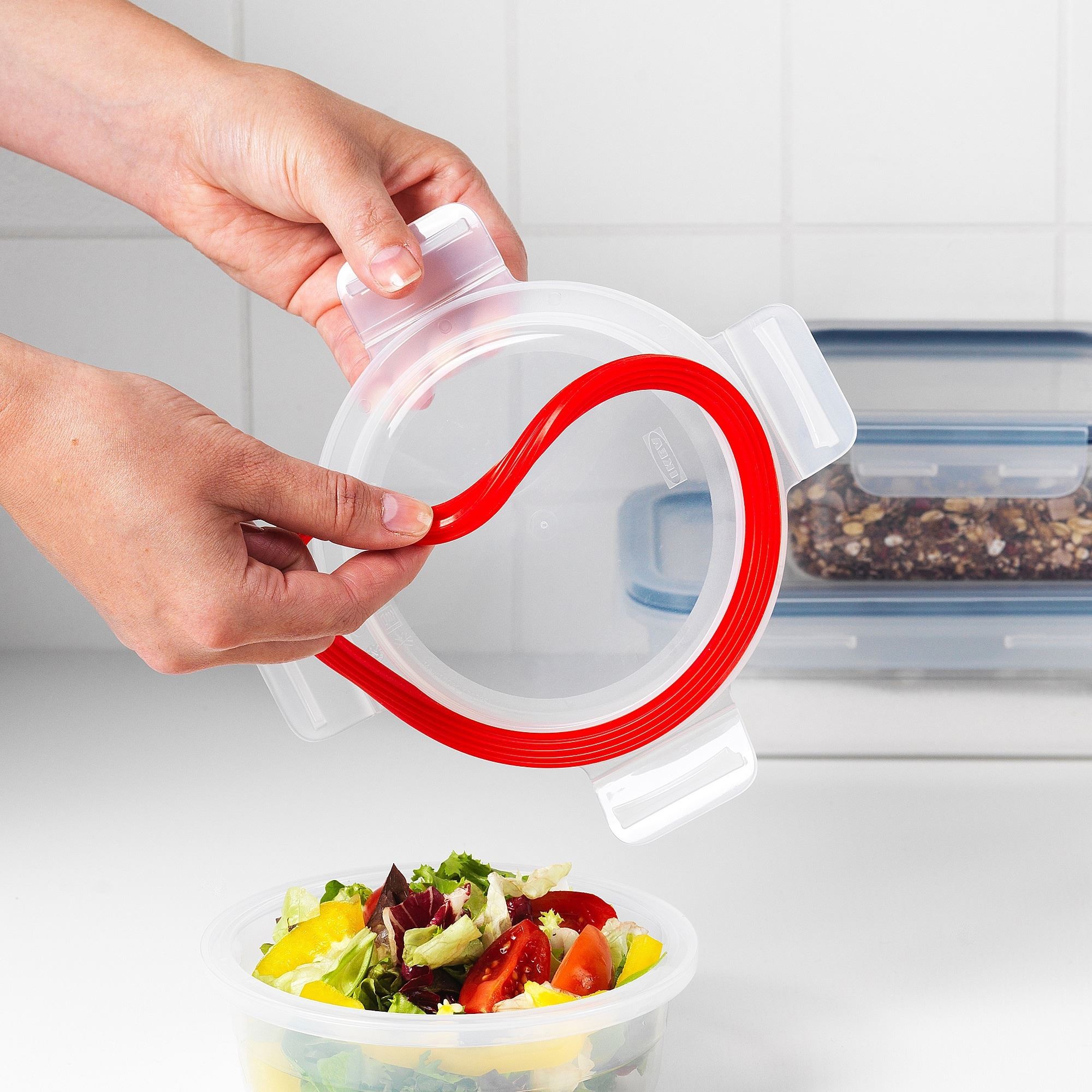 Saklama kabı contası, plastik, yuvarlak, 4 adet