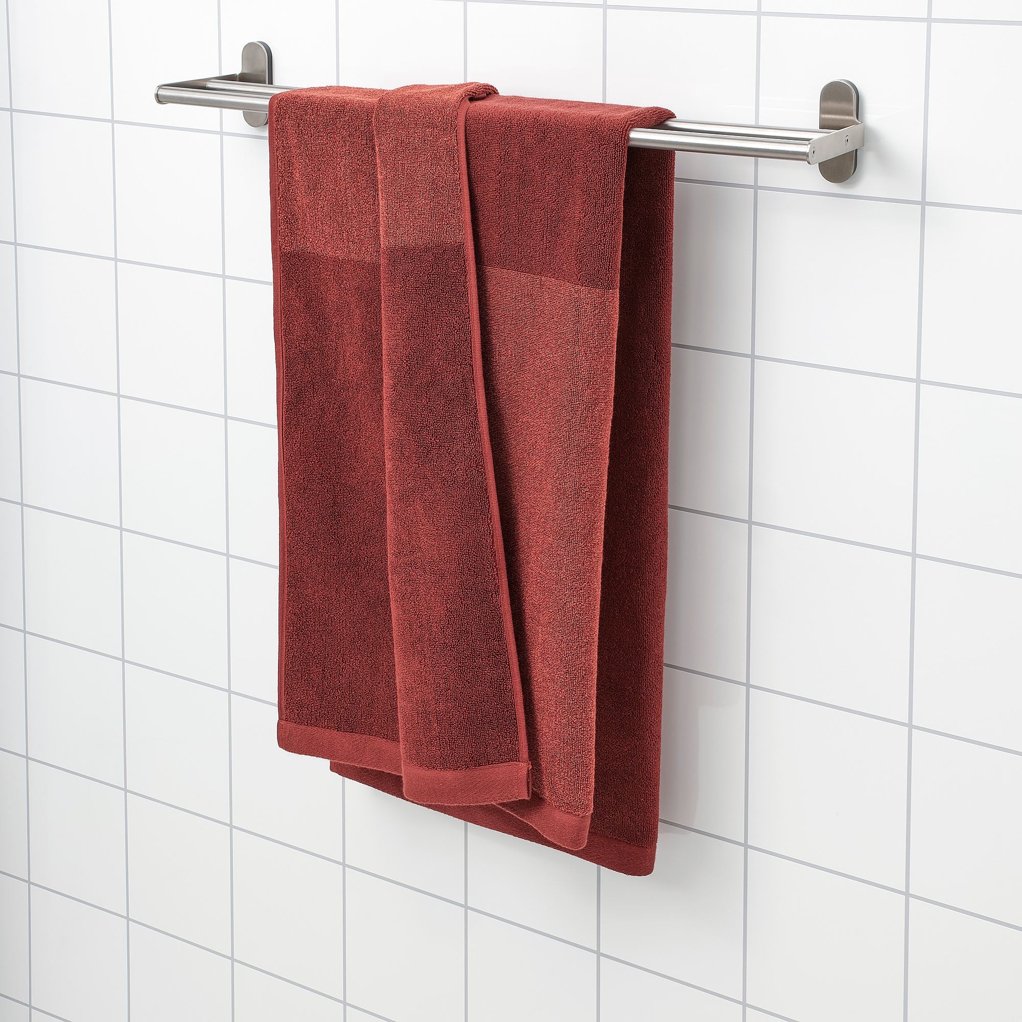Banyo havlusu, kırmızı, 70x140 cm