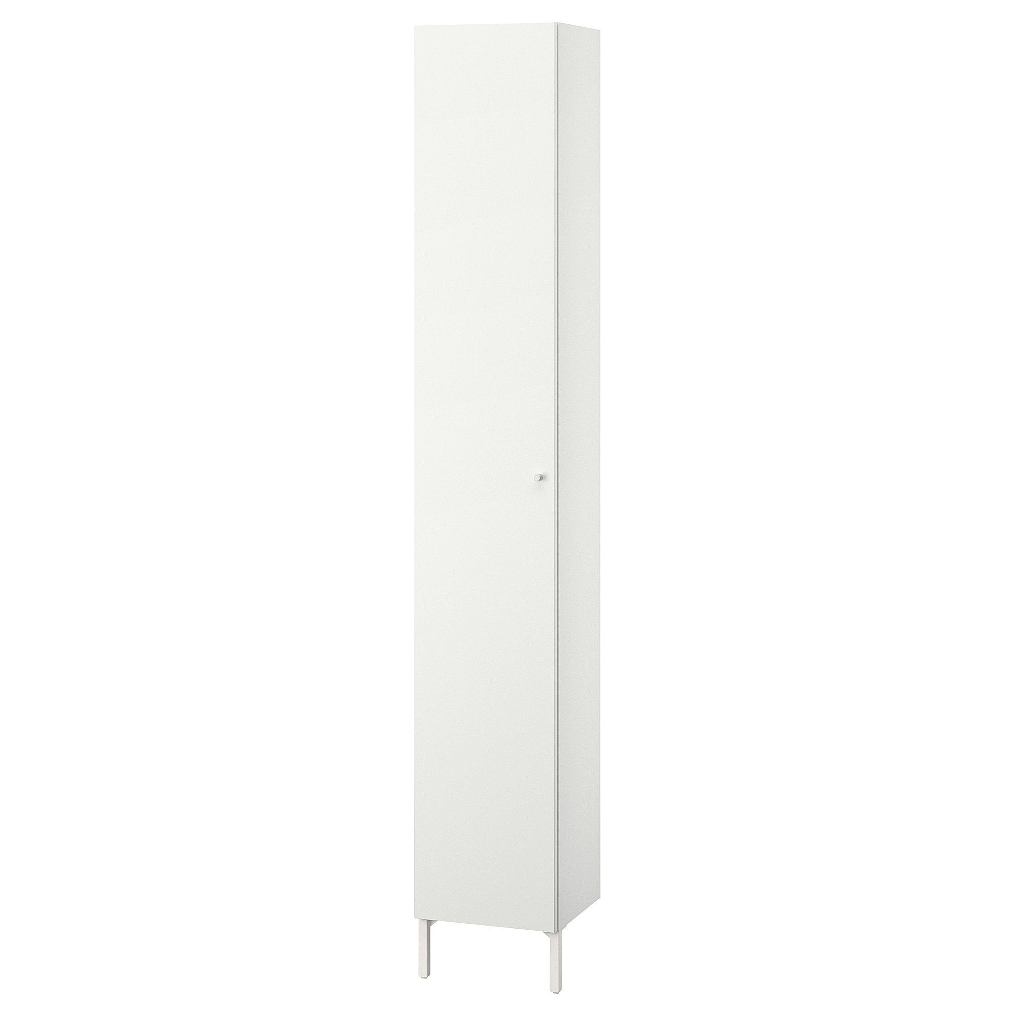 Banyo boy dolabı, beyaz, 30x190 cm