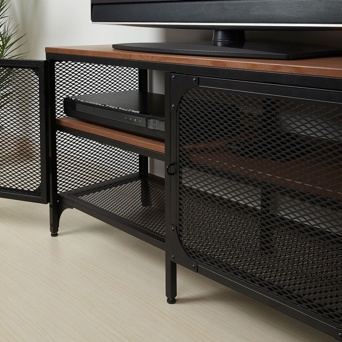 Tv sehpası, siyah, 100x36x54 cm