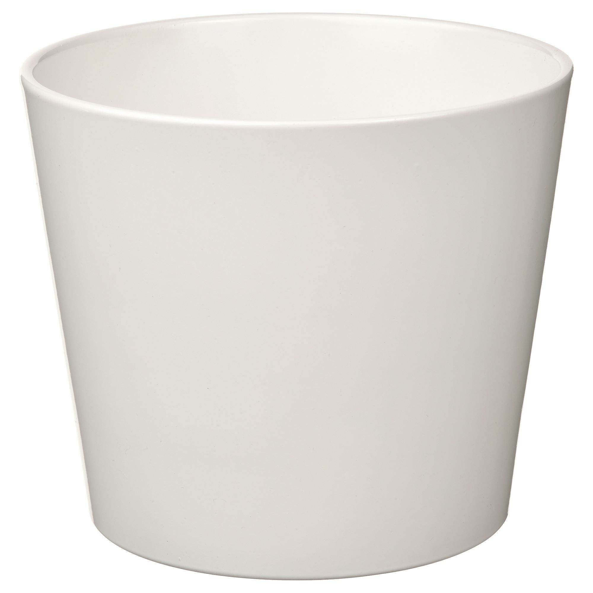 Toprak saksı, beyaz, 12 cm, iç mekan
