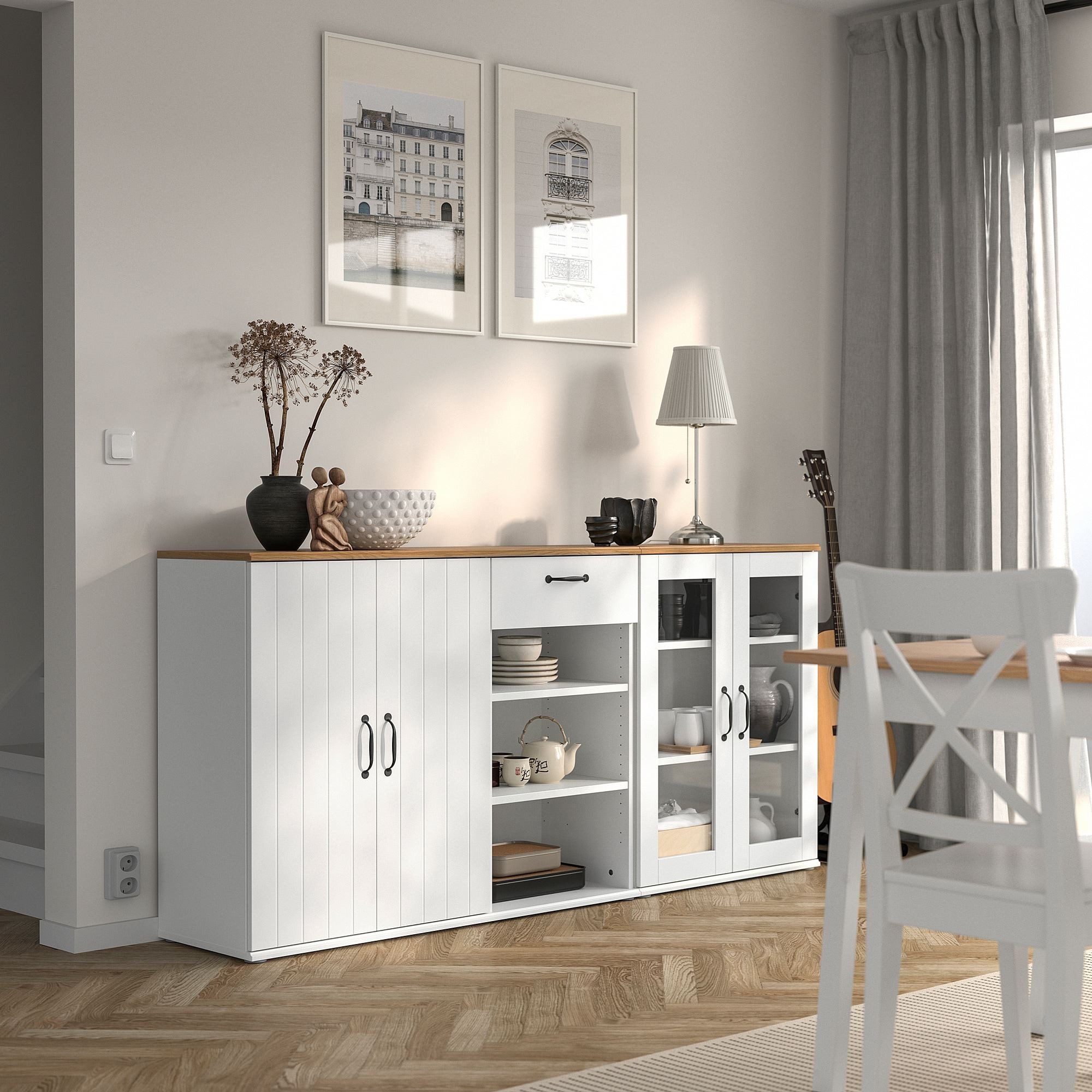 Konsol, beyaz, 190x90 cm