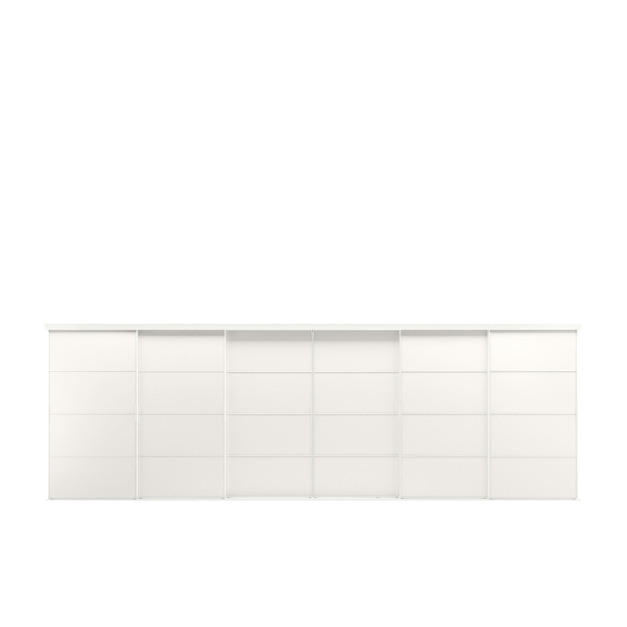 Gömme dolap için sürgü kapak, beyaz, 603x205 cm