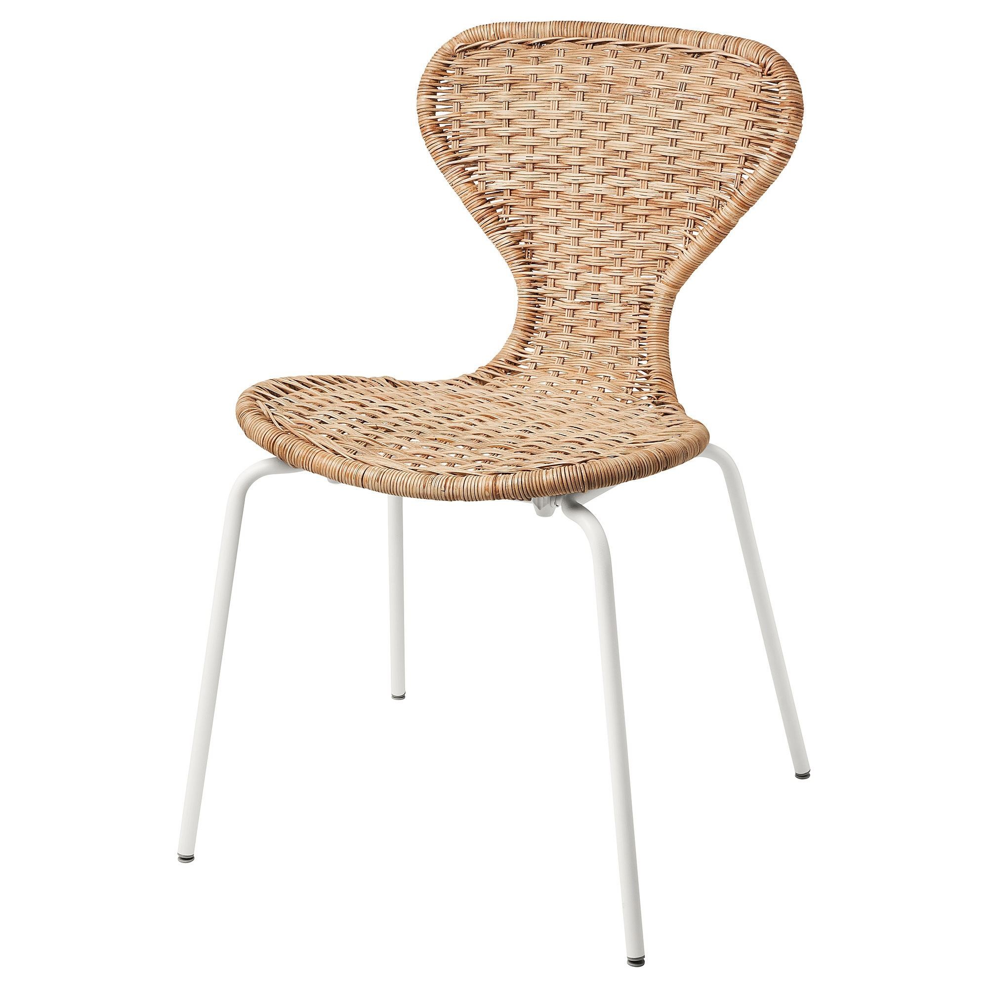 Sandalye, rattan-beyaz