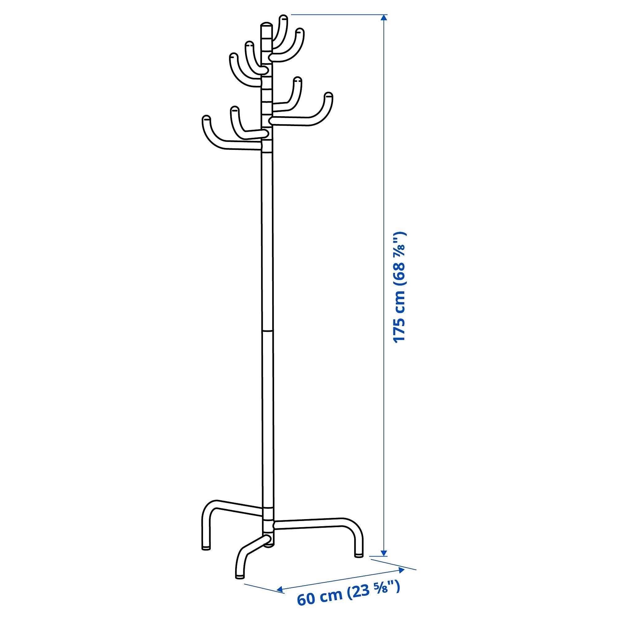 Ayaklı askılık, sarı, 175 cm