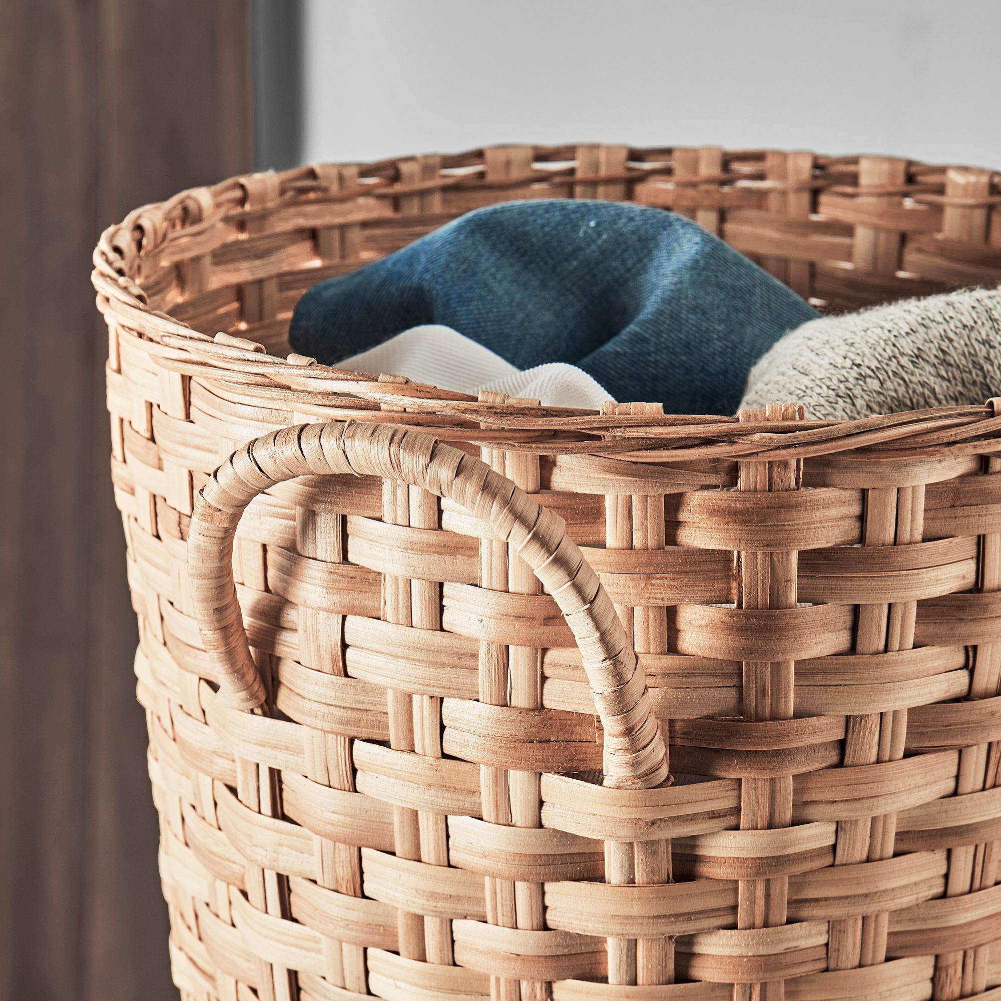 Sepet, rattan, 32x35 cm