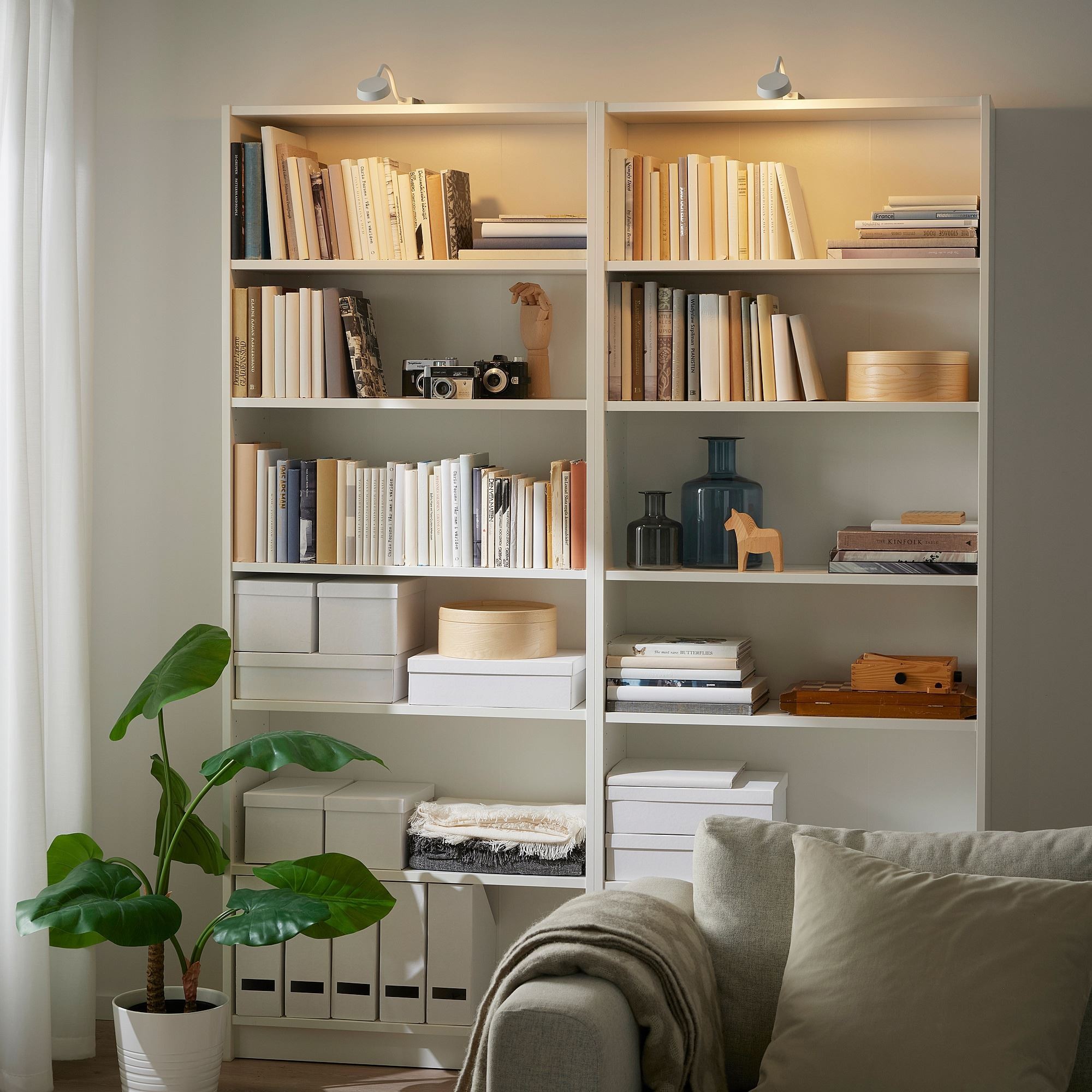 LED'li dolap aydınlatması, beyaz, 120 lm