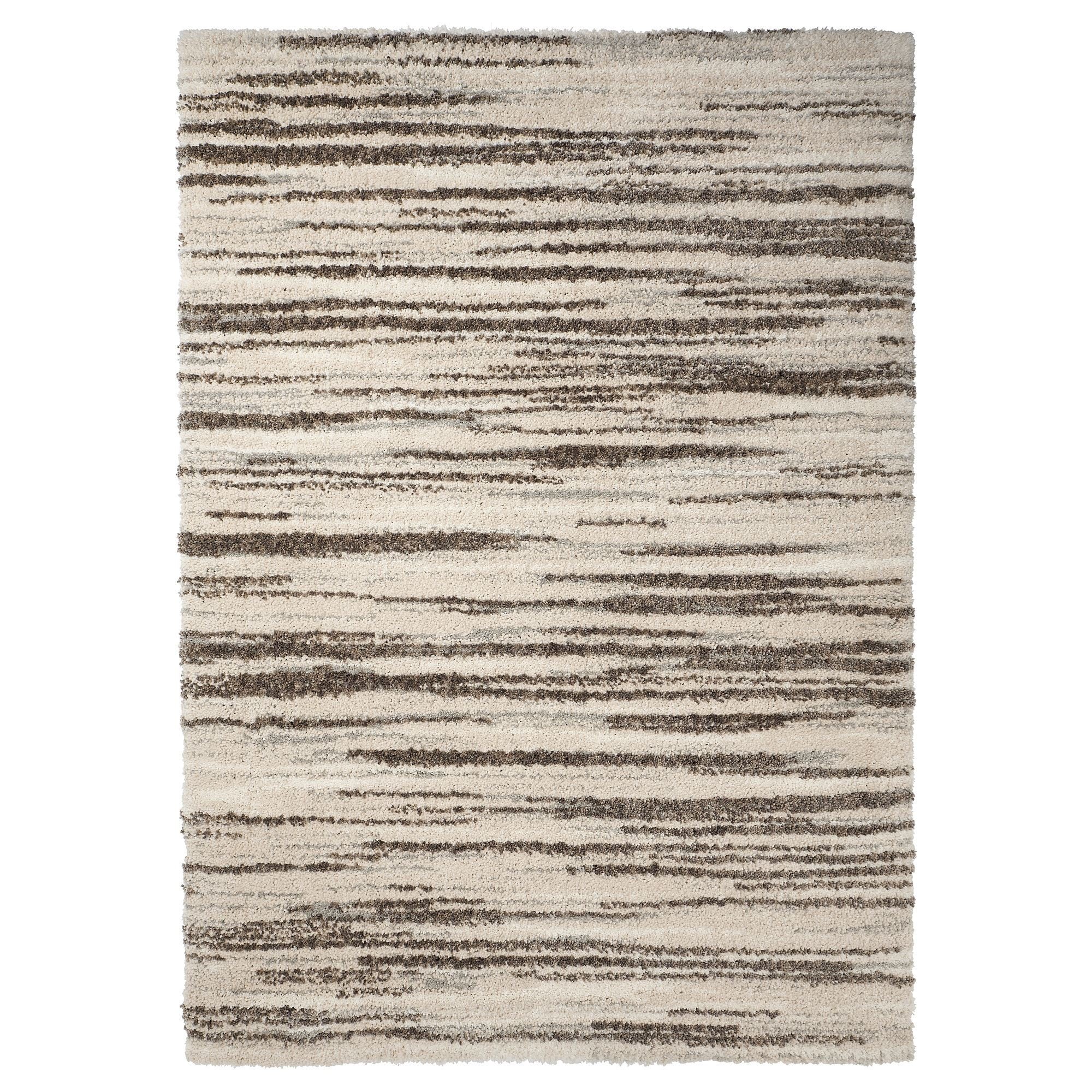Büyük halı, gri-kırık beyaz, 200x300 cm, uzun tüylü