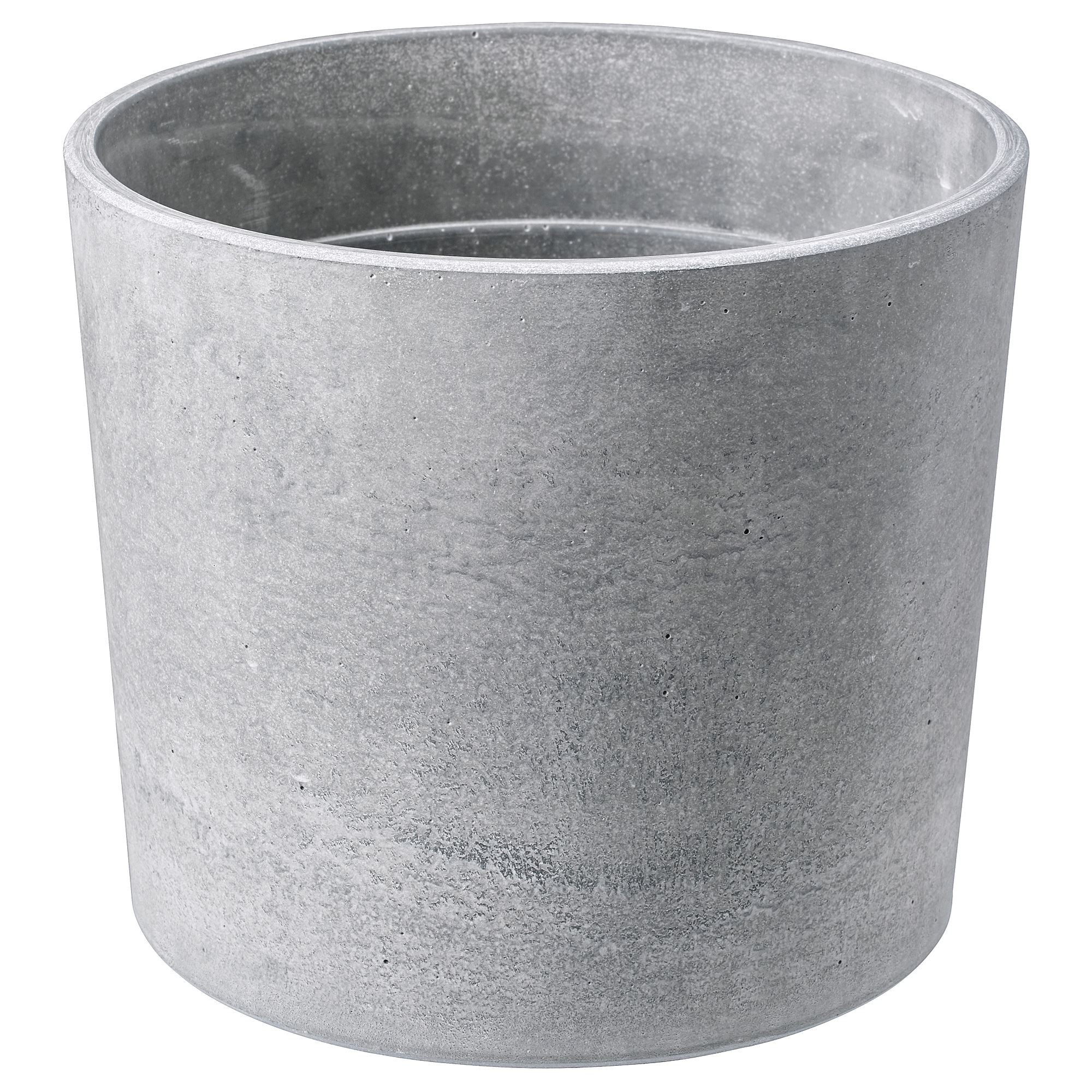 Beton saksı, açık gri, 15 cm, iç/dış mekan