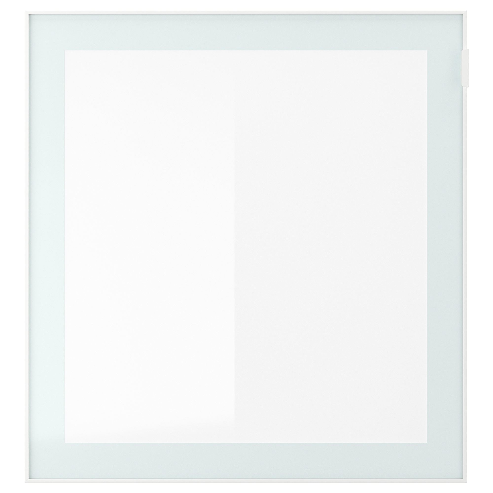 Dolap kombinasyonu, ağartılmış meşe görünümlü-beyaz-buzlu cam, 180x42x65 cm, GLASSVIK