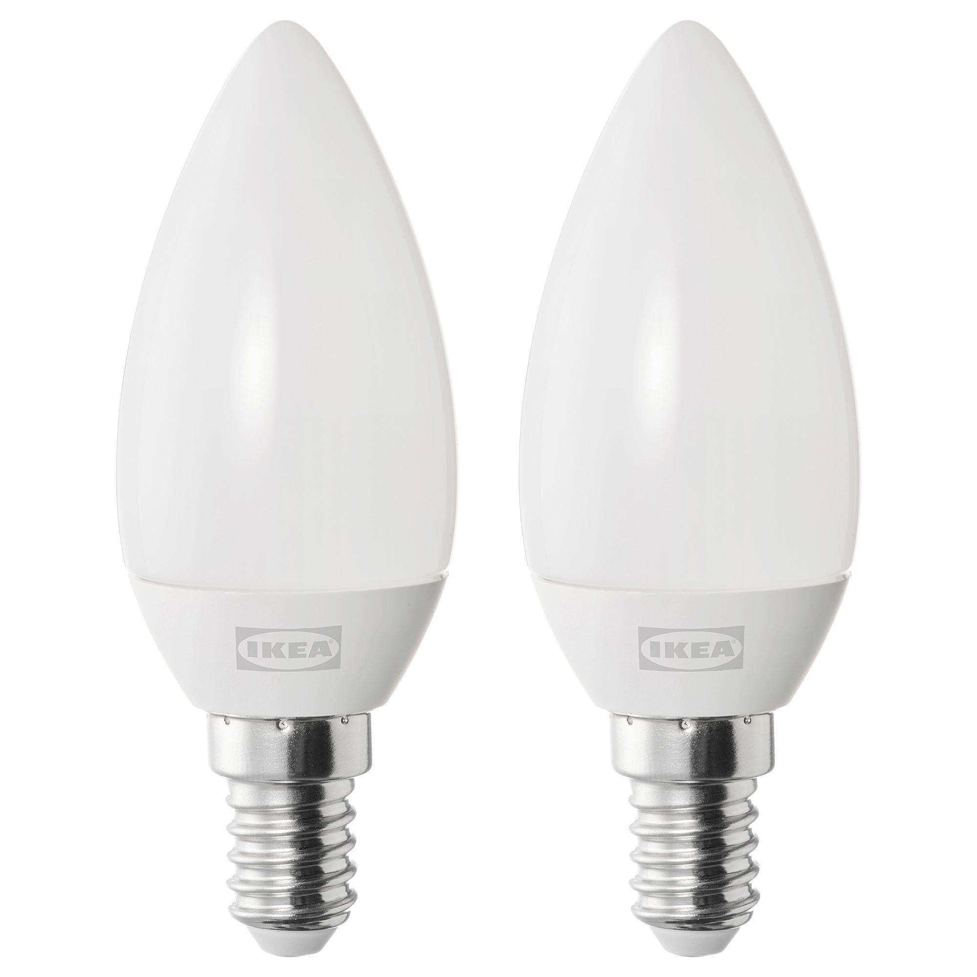 LED ampul E14, Işık rengi: Sıcak beyaz (2700 Kelvin), 250 lm, 2 adet