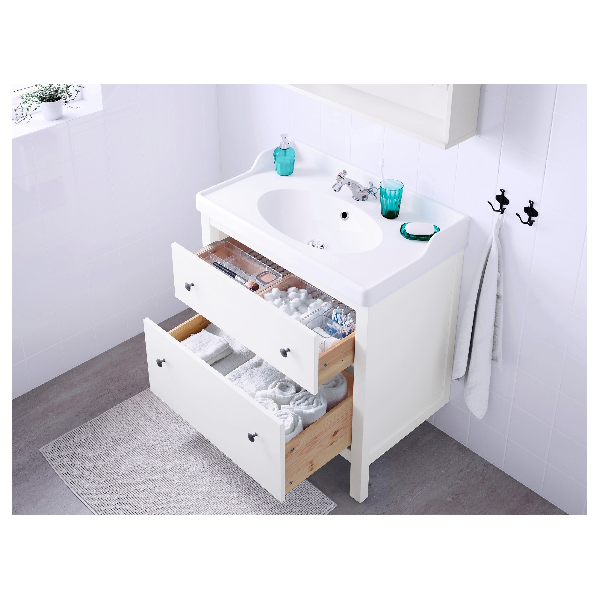 Lavabo dolabı, beyaz, 80x83 cm