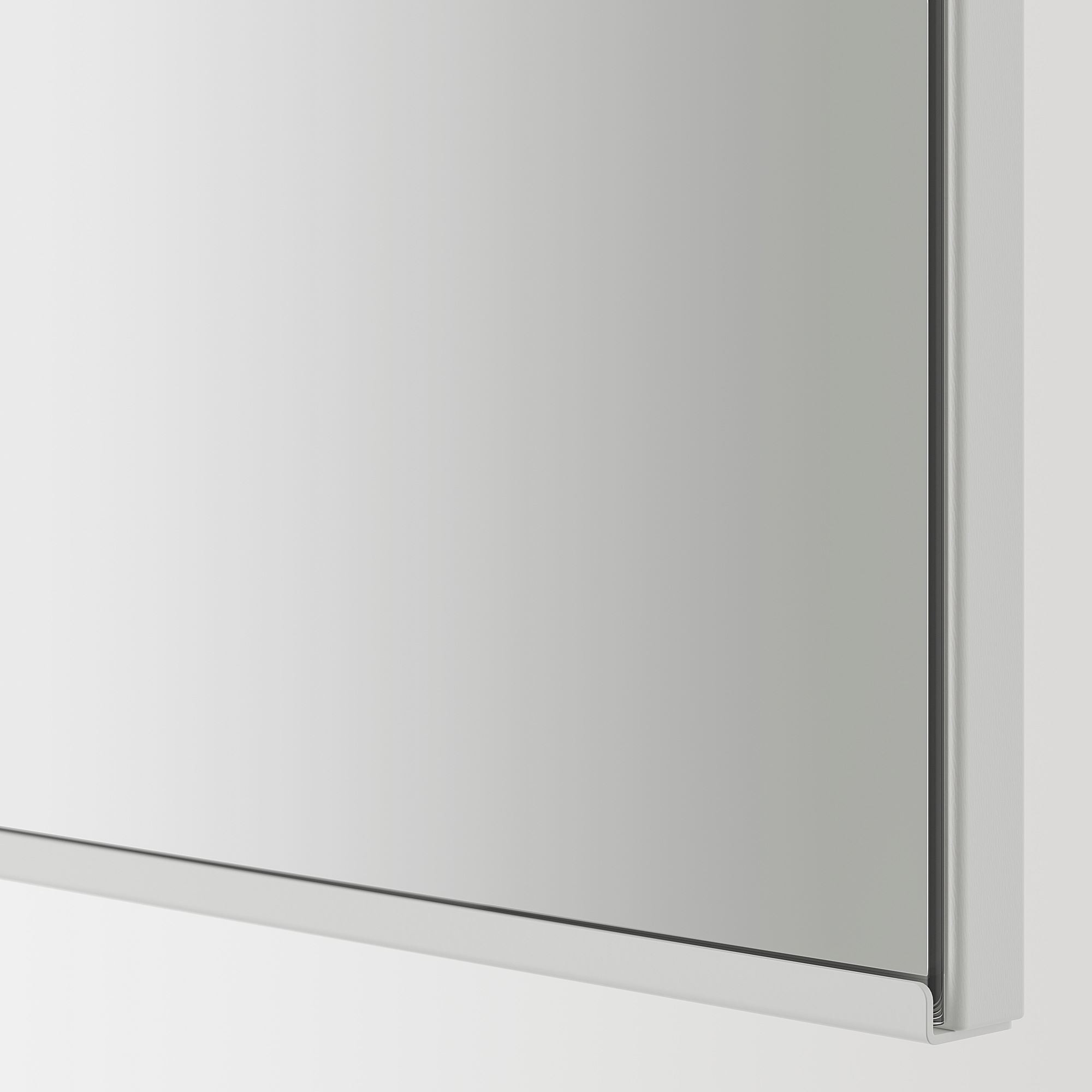 Banyo duvar dolabı, beyaz, 40x30x75 cm, 1 ayna kapaklı