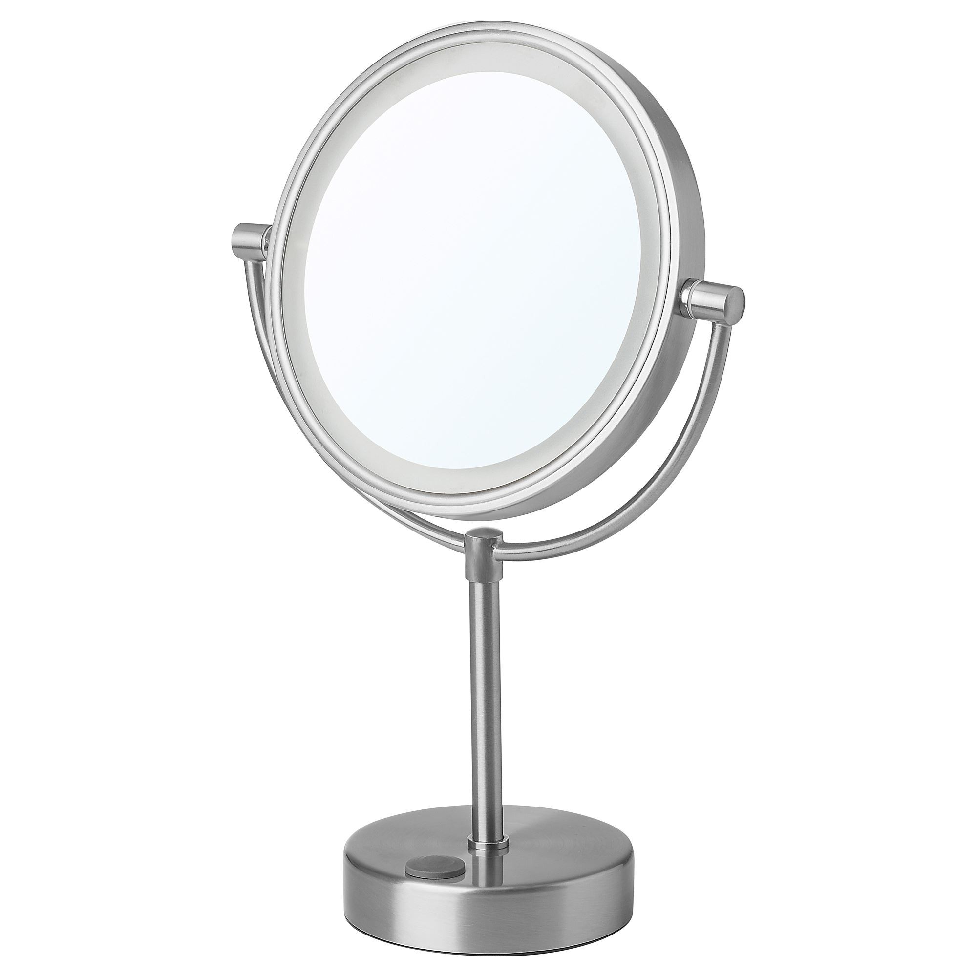 Aydınlatmalı ayna, gri, 20 cm