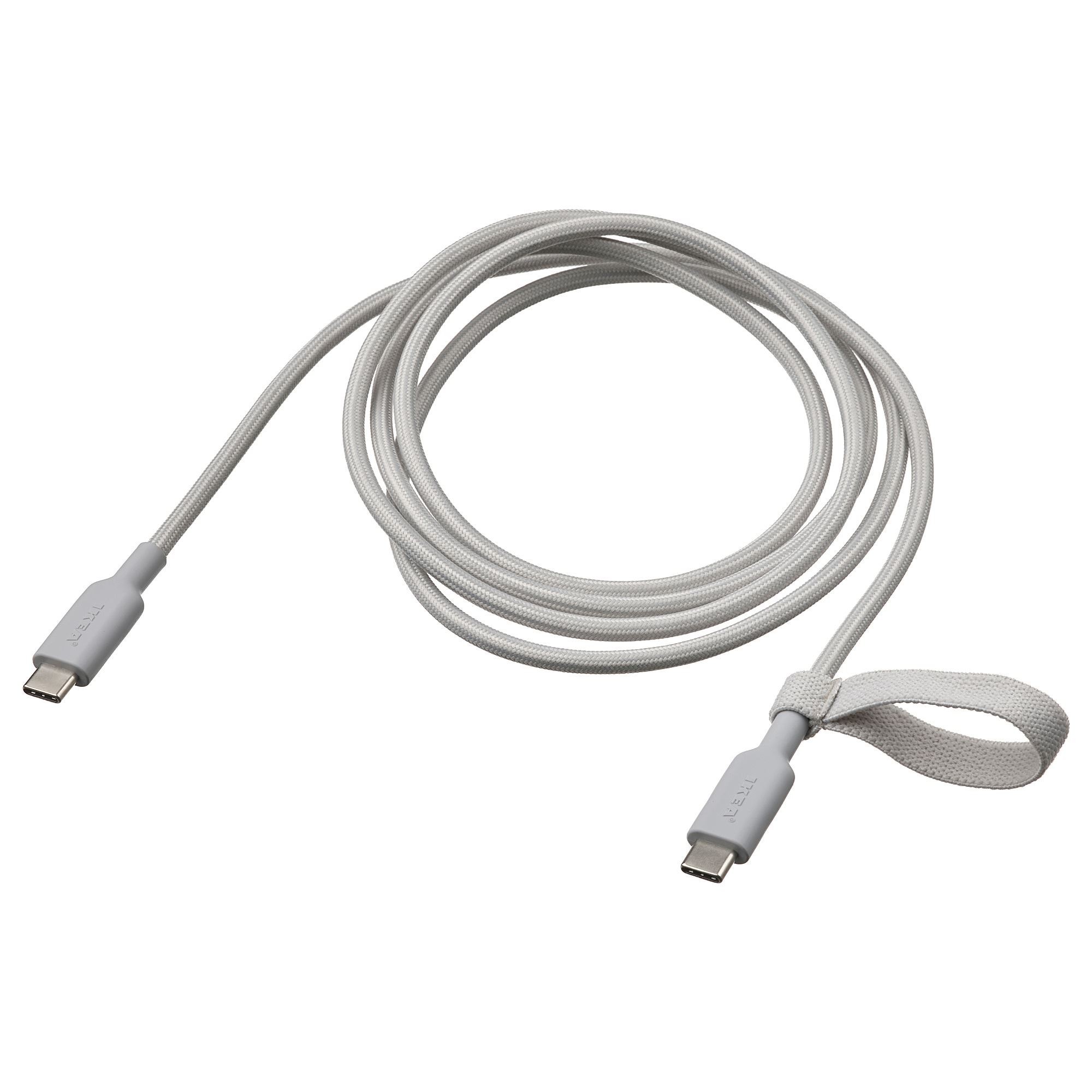 USB-C - USB-C kablo, açık gri, 1.5 m