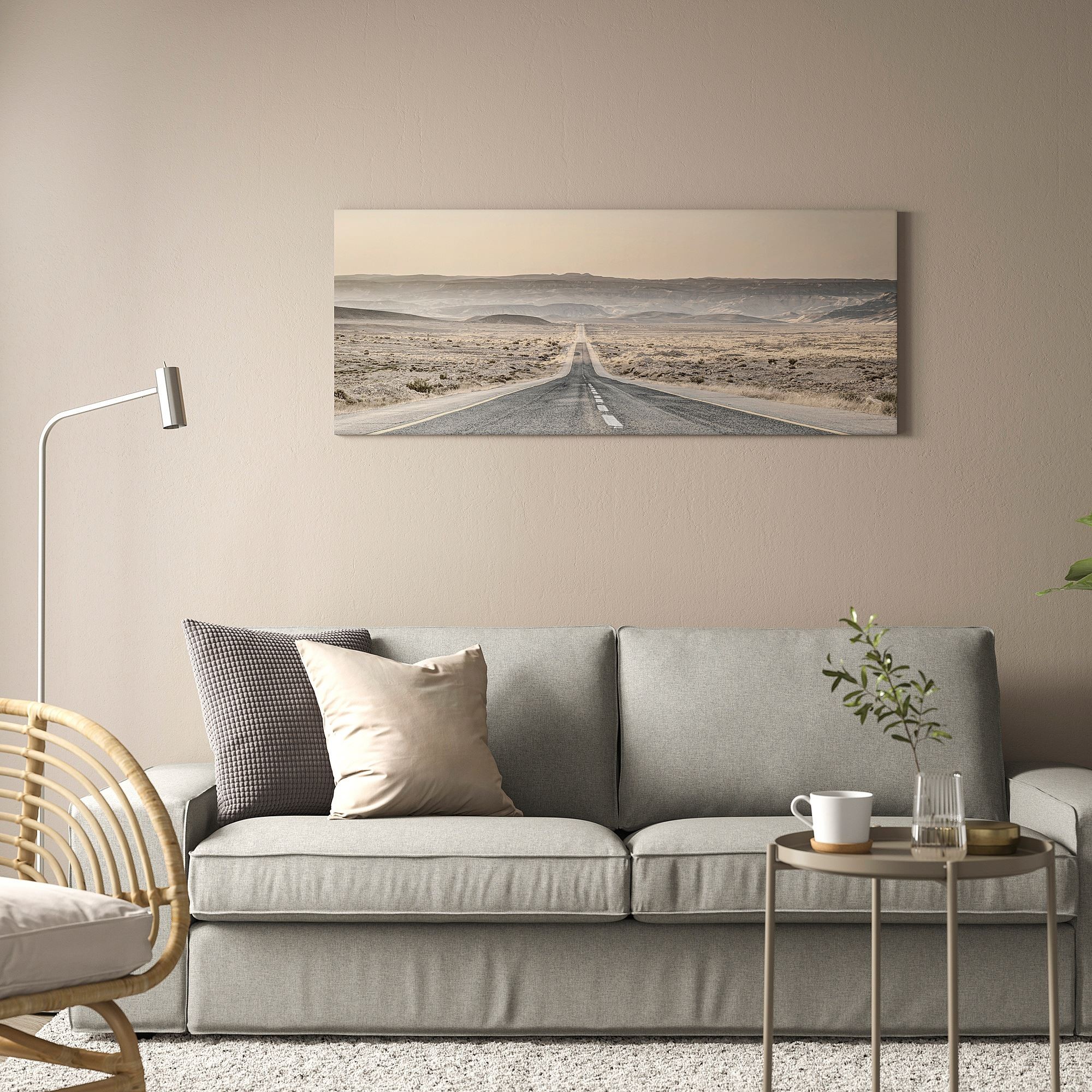 Resim, çok renkli, 140x56 cm, odaklanmış yol