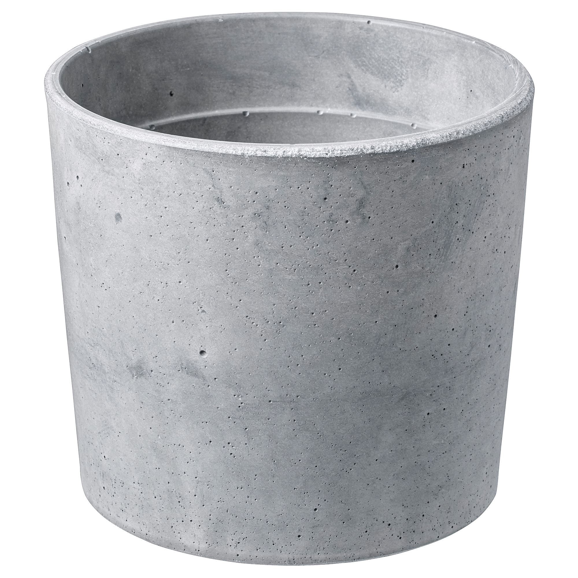 Beton saksı, açık gri, 12 cm, iç/dış mekan