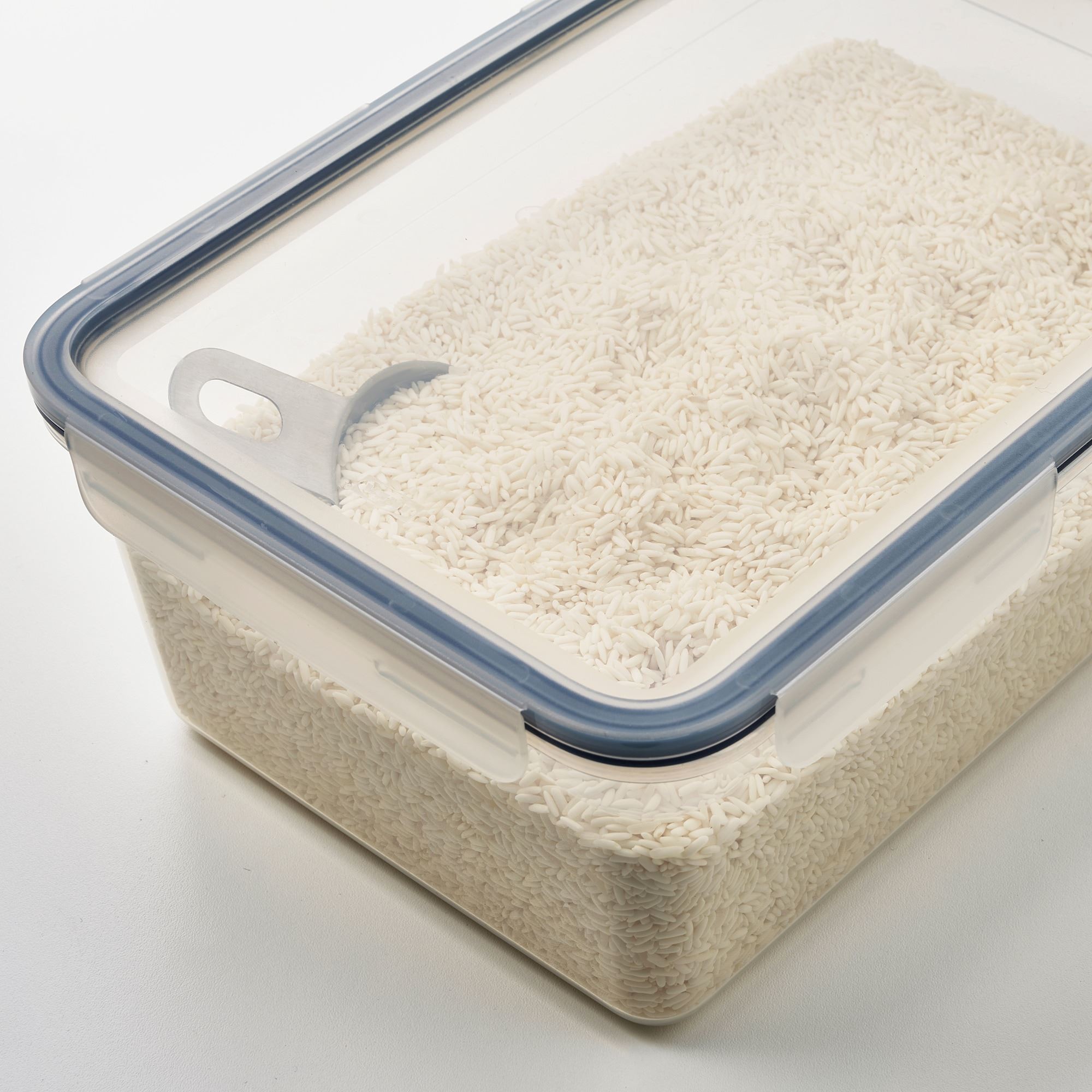 Saklama kabı kapağı, plastik, büyük dikdörtgen
