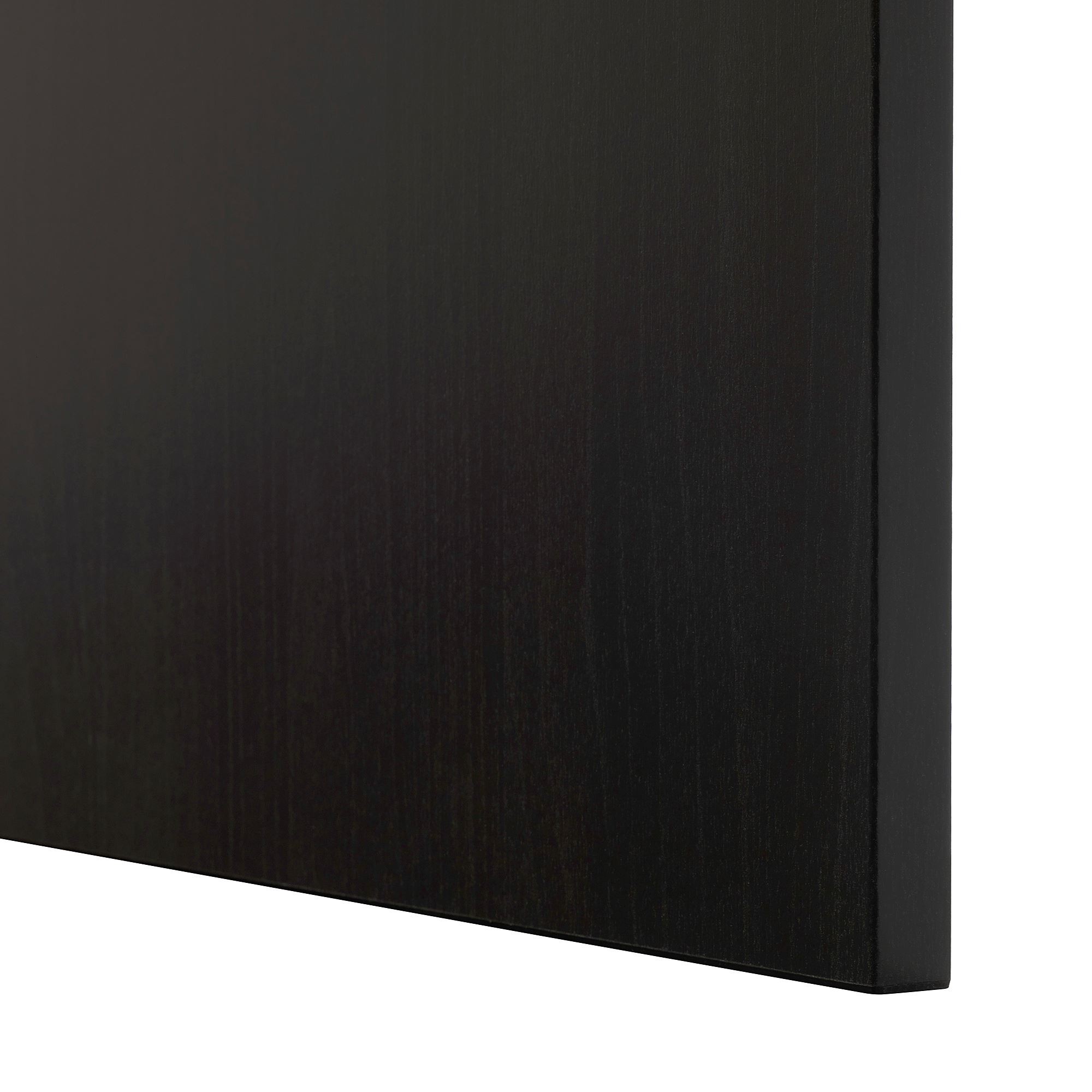 Tv ünitesi, venge-siyah-kahverengi-şeffaf cam, 180x42x192 cm, LAPPVIKEN/SINDVIK, fren raylı