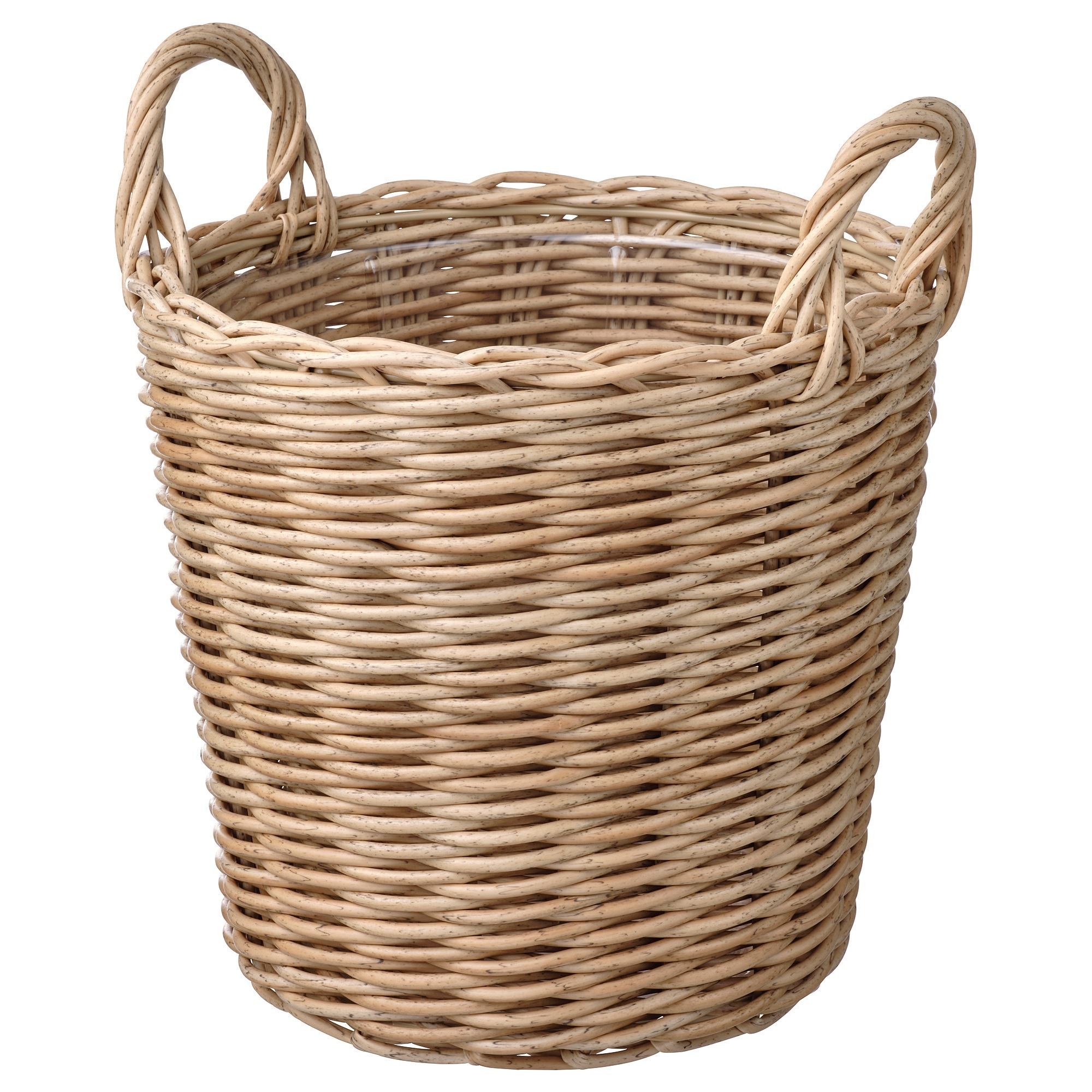Plastik saksı, kahverengi, 24 cm