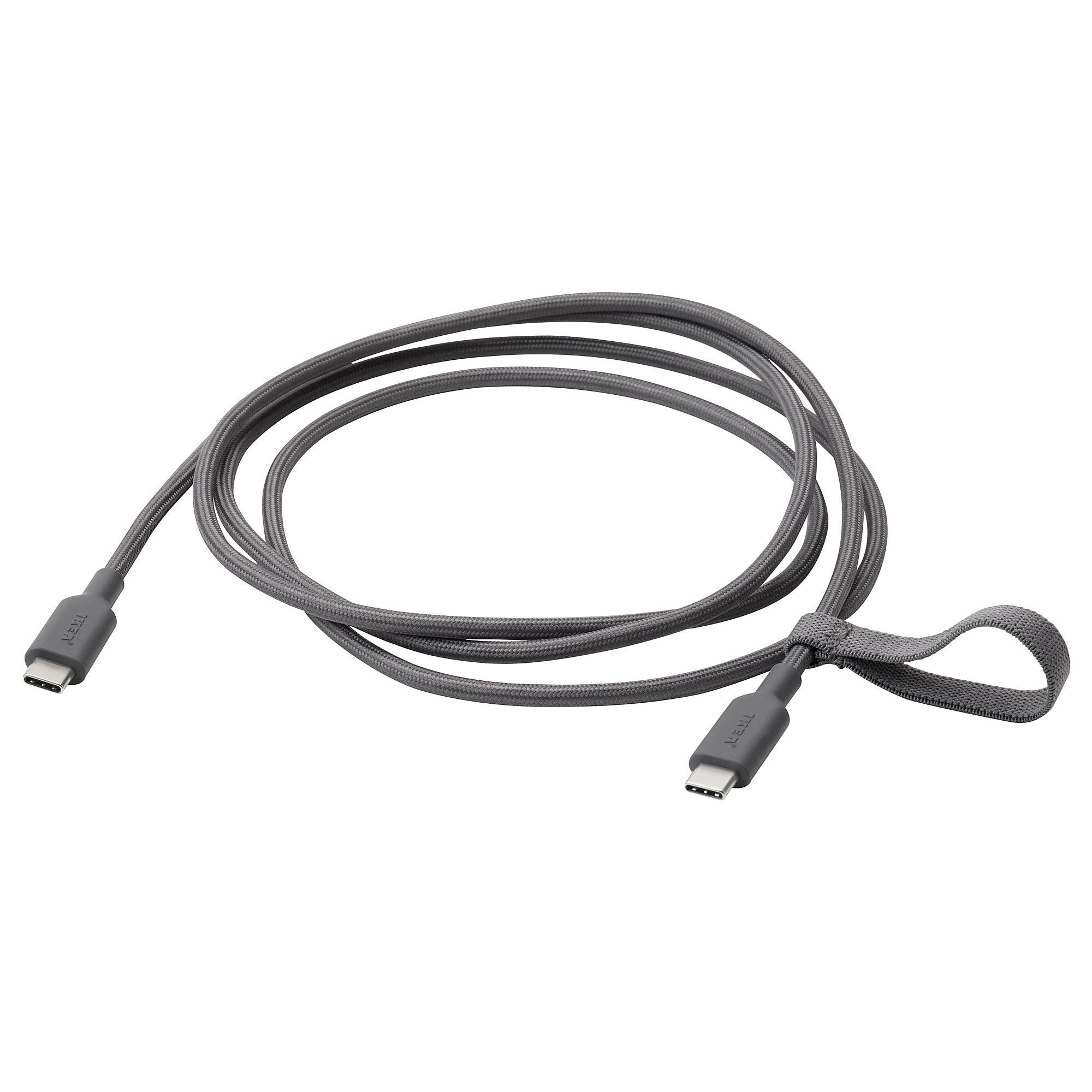 USB-C - USB-C kablo, koyu gri, 1.5 m