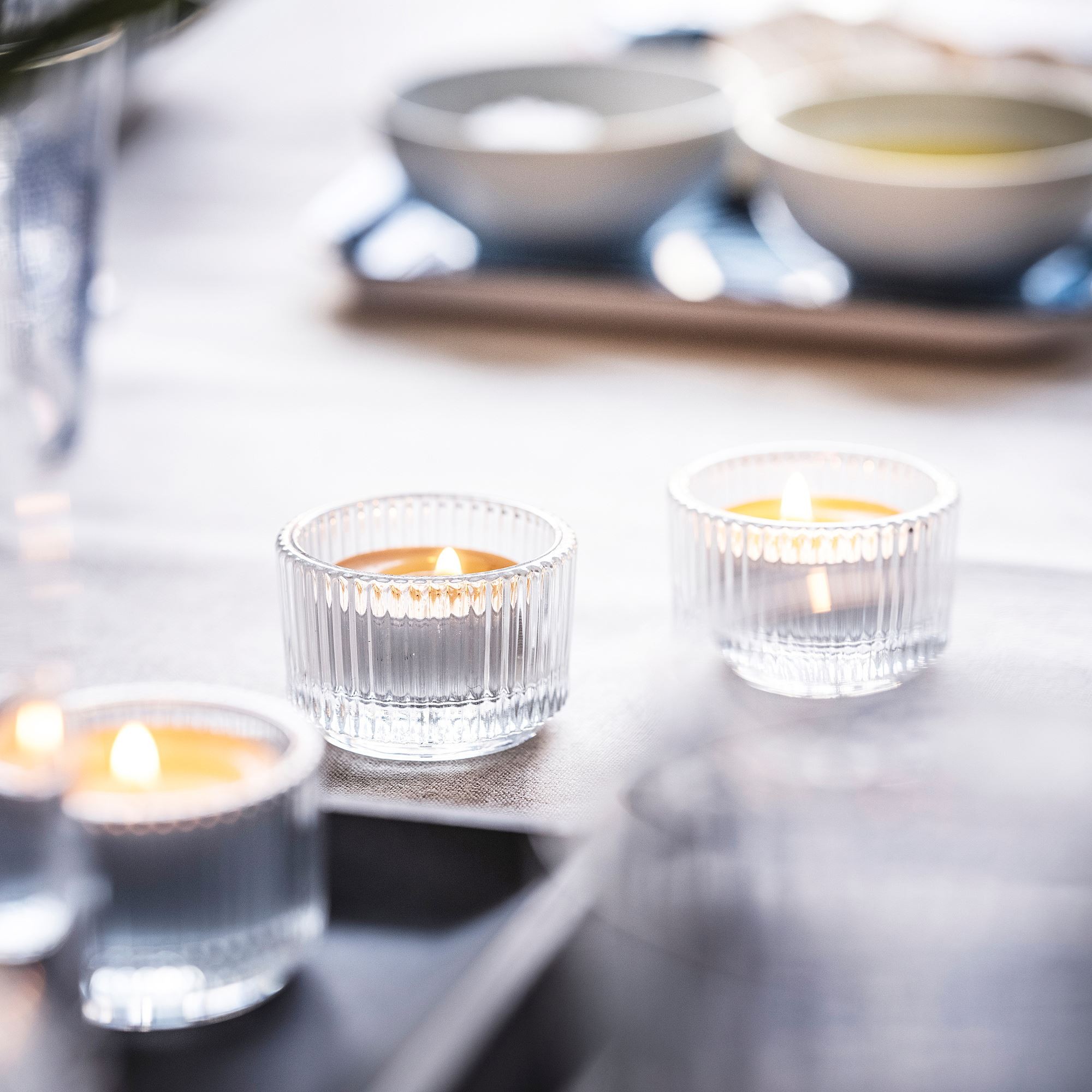 Tealight mum, beyaz, 4 saat, 100 adet