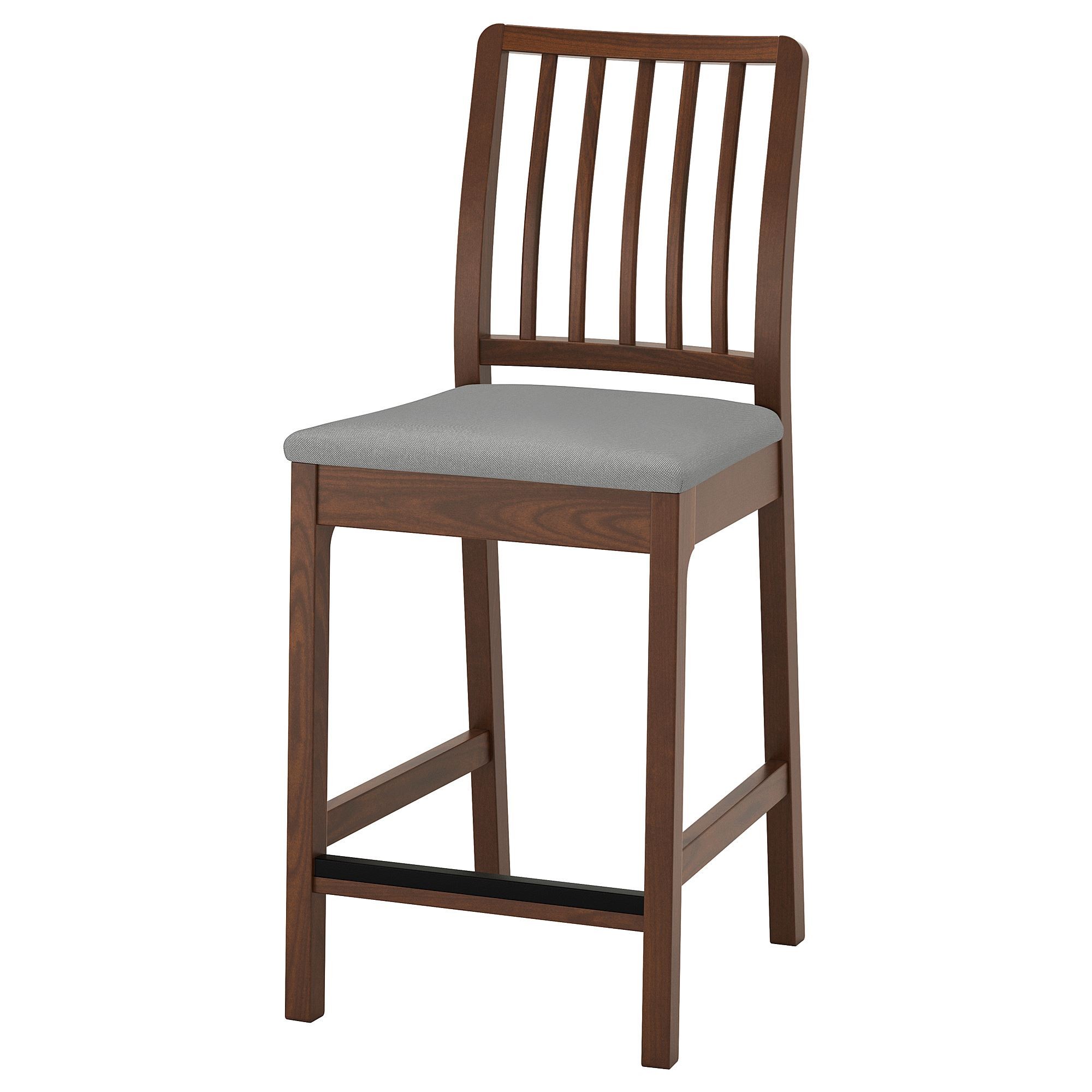 Bar sandalyesi, kahverengi-Orrsta açık gri, 62 cm